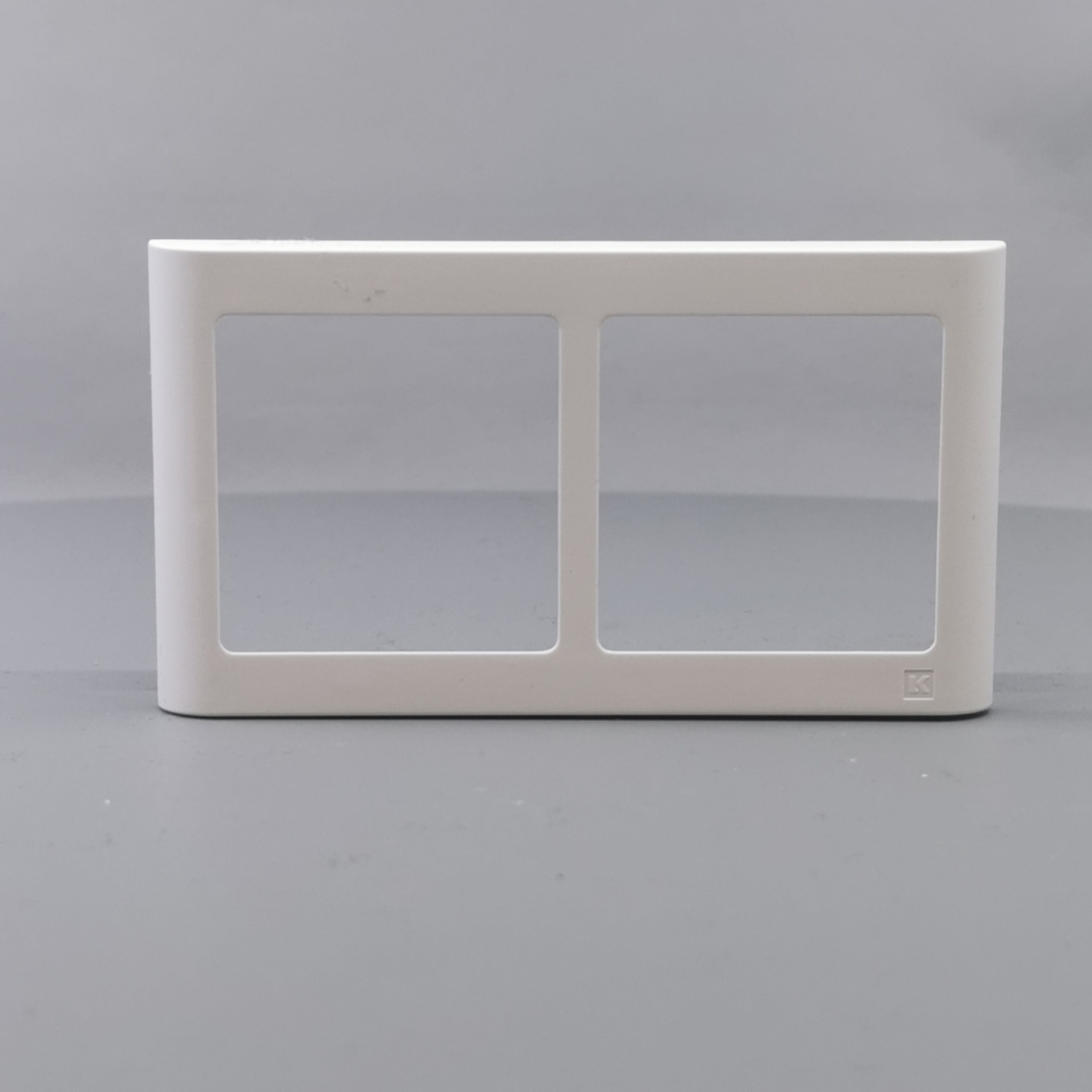 LK Fuga ramme SOFT 63 2x1m vandret - hvid