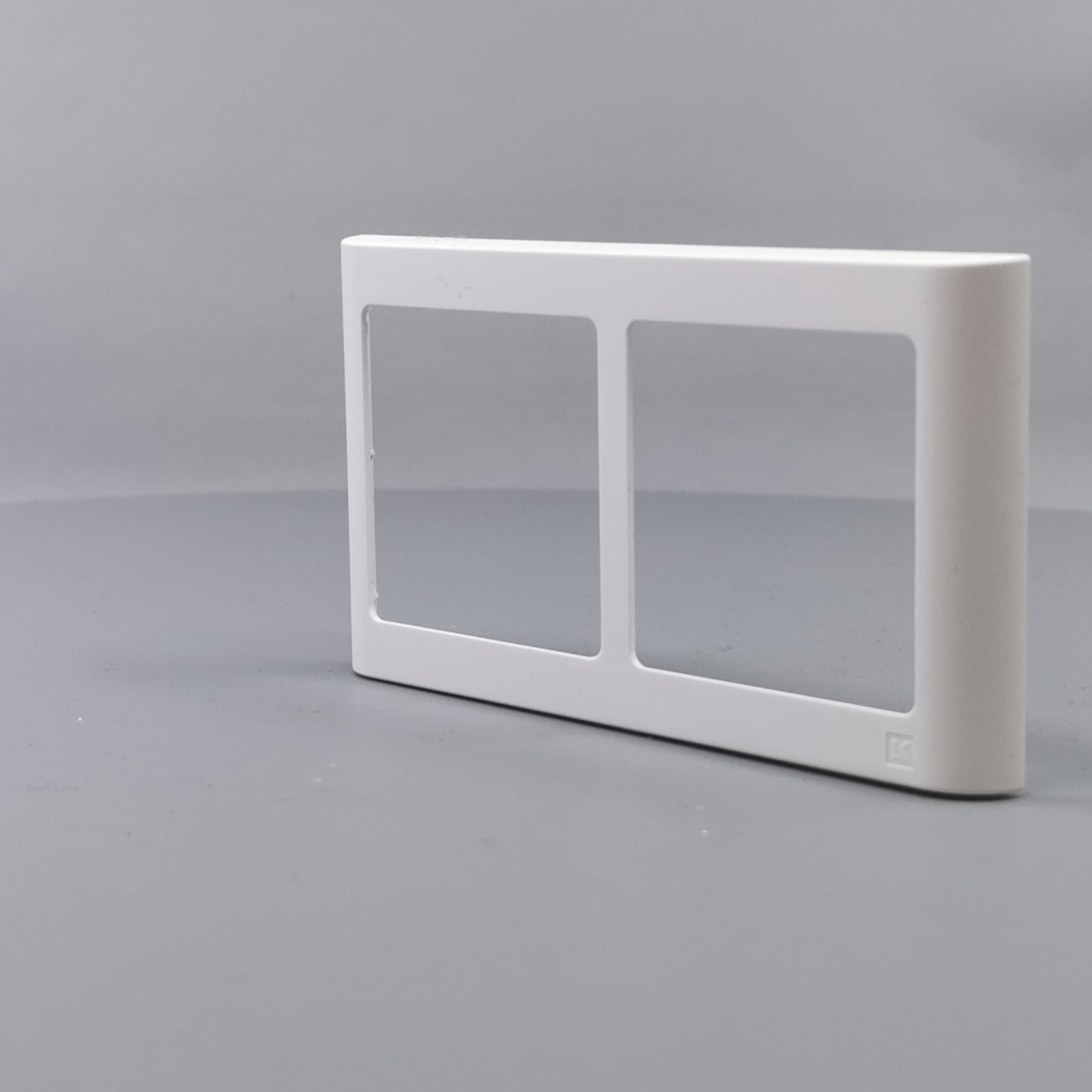 LK Fuga ramme SOFT 63 2x1m vandret - hvid