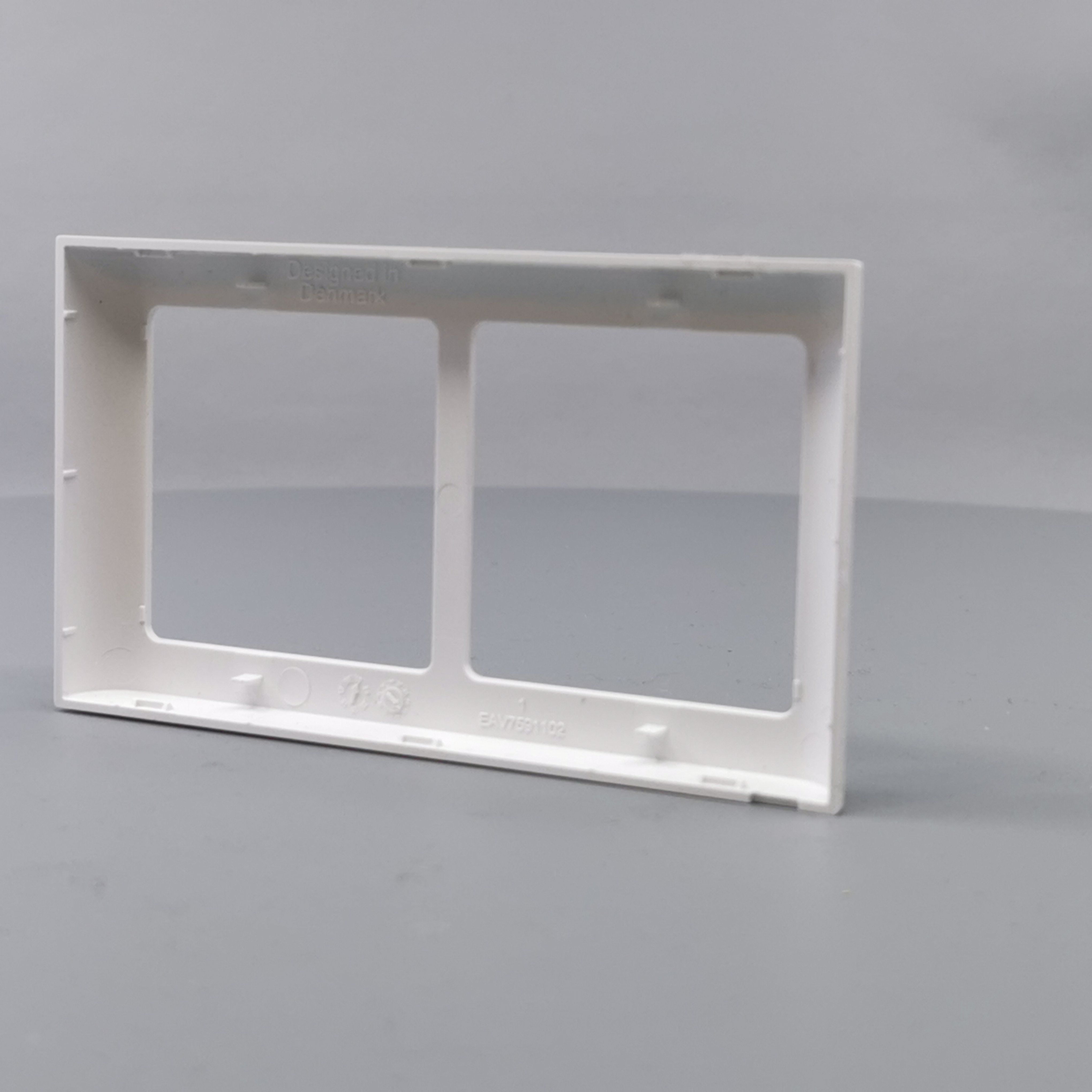 LK Fuga ramme SOFT 63 2x1m vandret - hvid