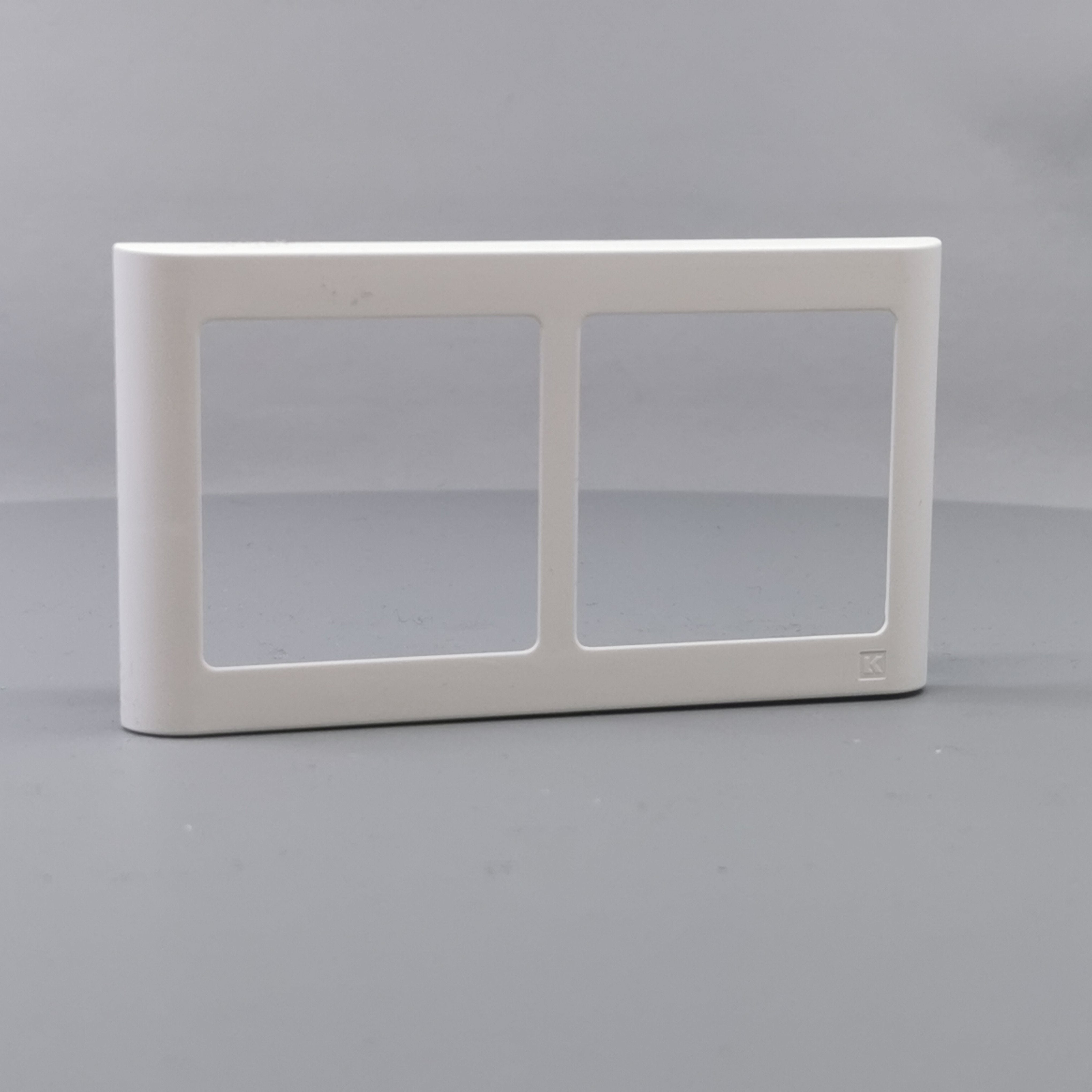 LK Fuga ramme SOFT 63 2x1m vandret - hvid