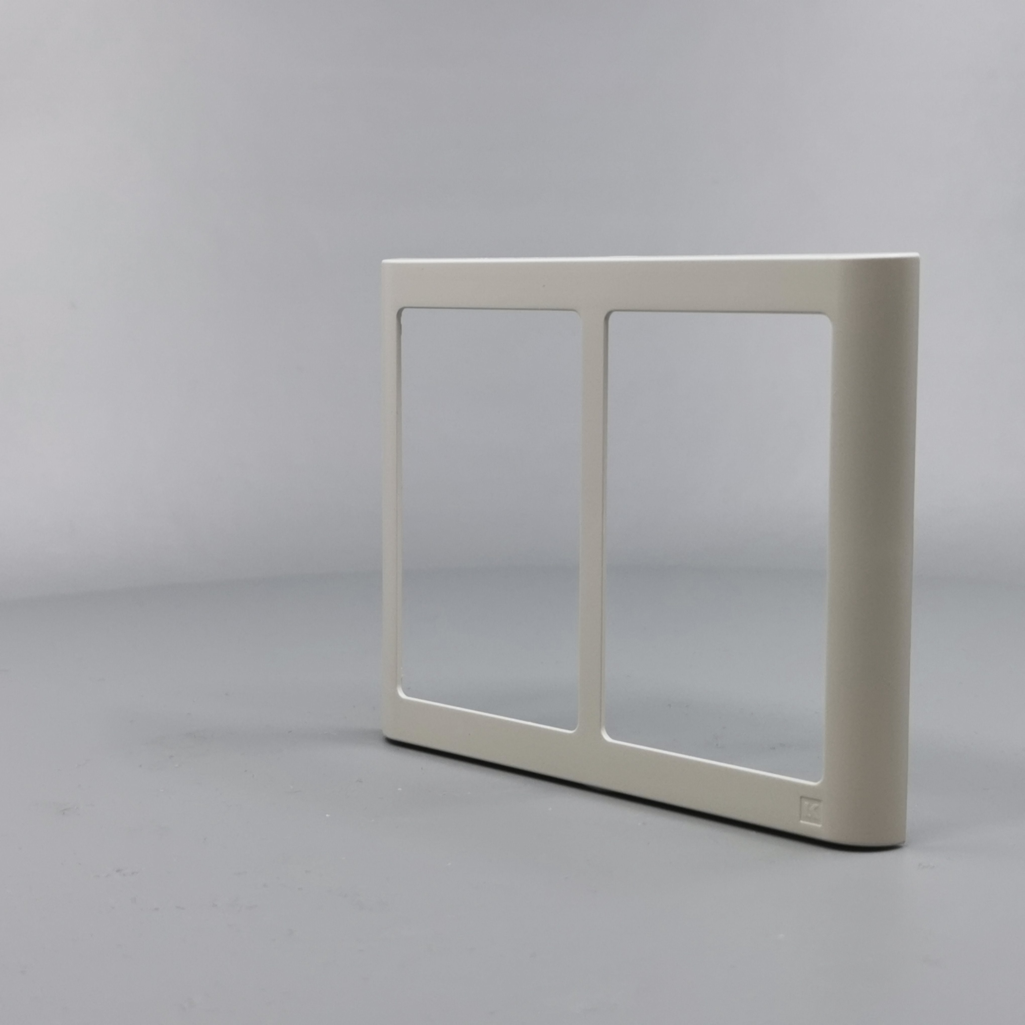 LK Fuga ramme SOFT 63 2x1½m - lysegrå