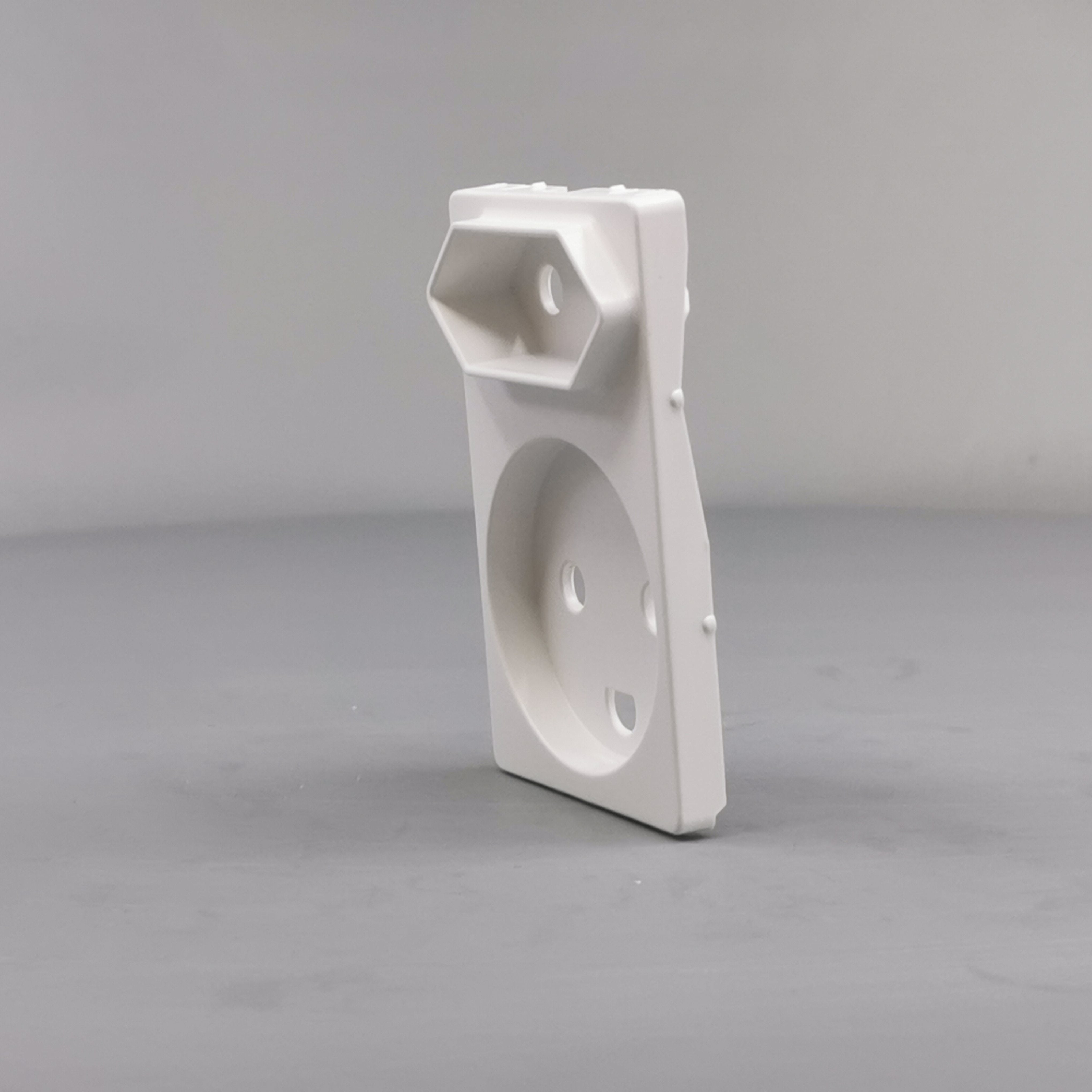 Fuga afdækning dobbelt stikkontakt 1 flad hvid