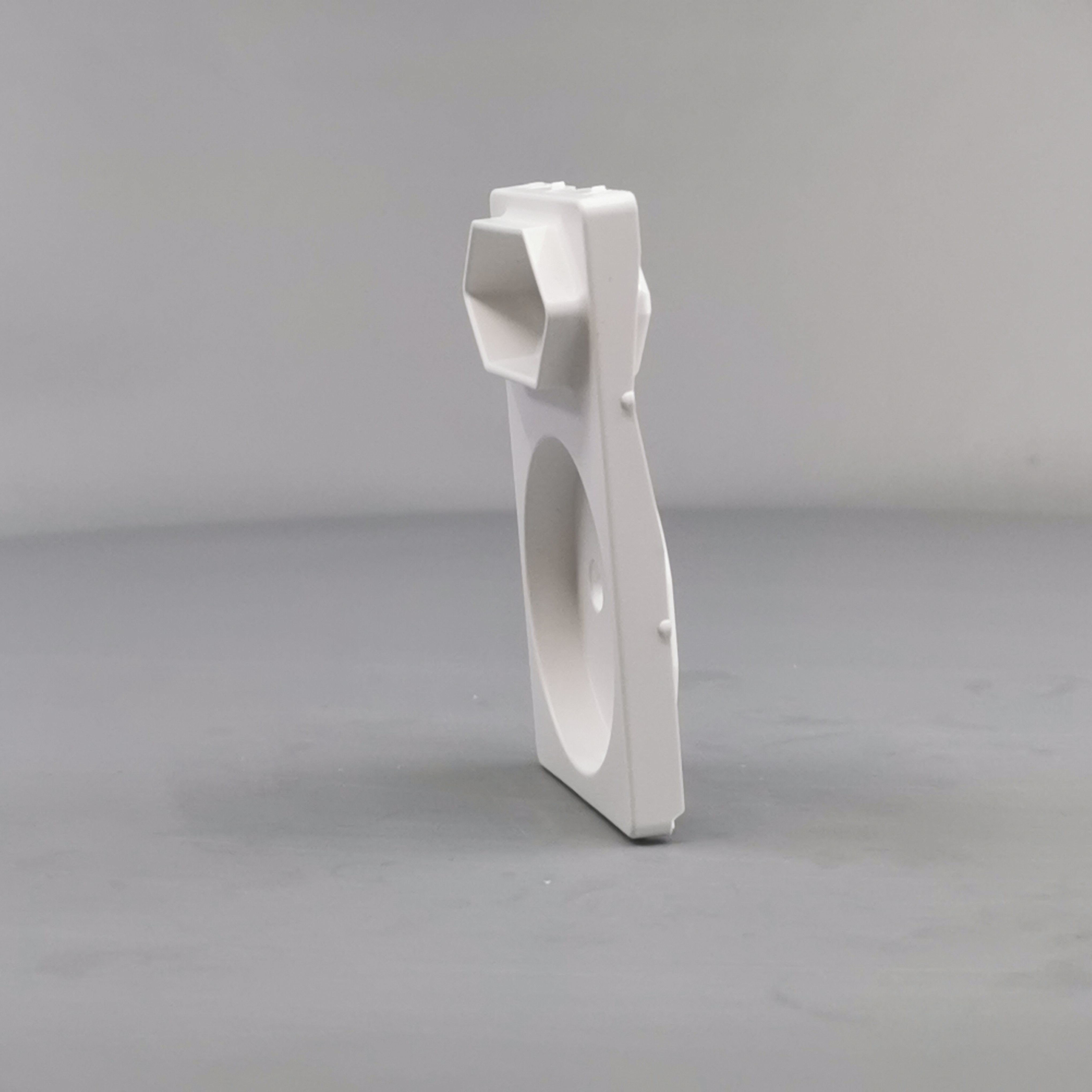 Fuga afdækning dobbelt stikkontakt 1 flad hvid