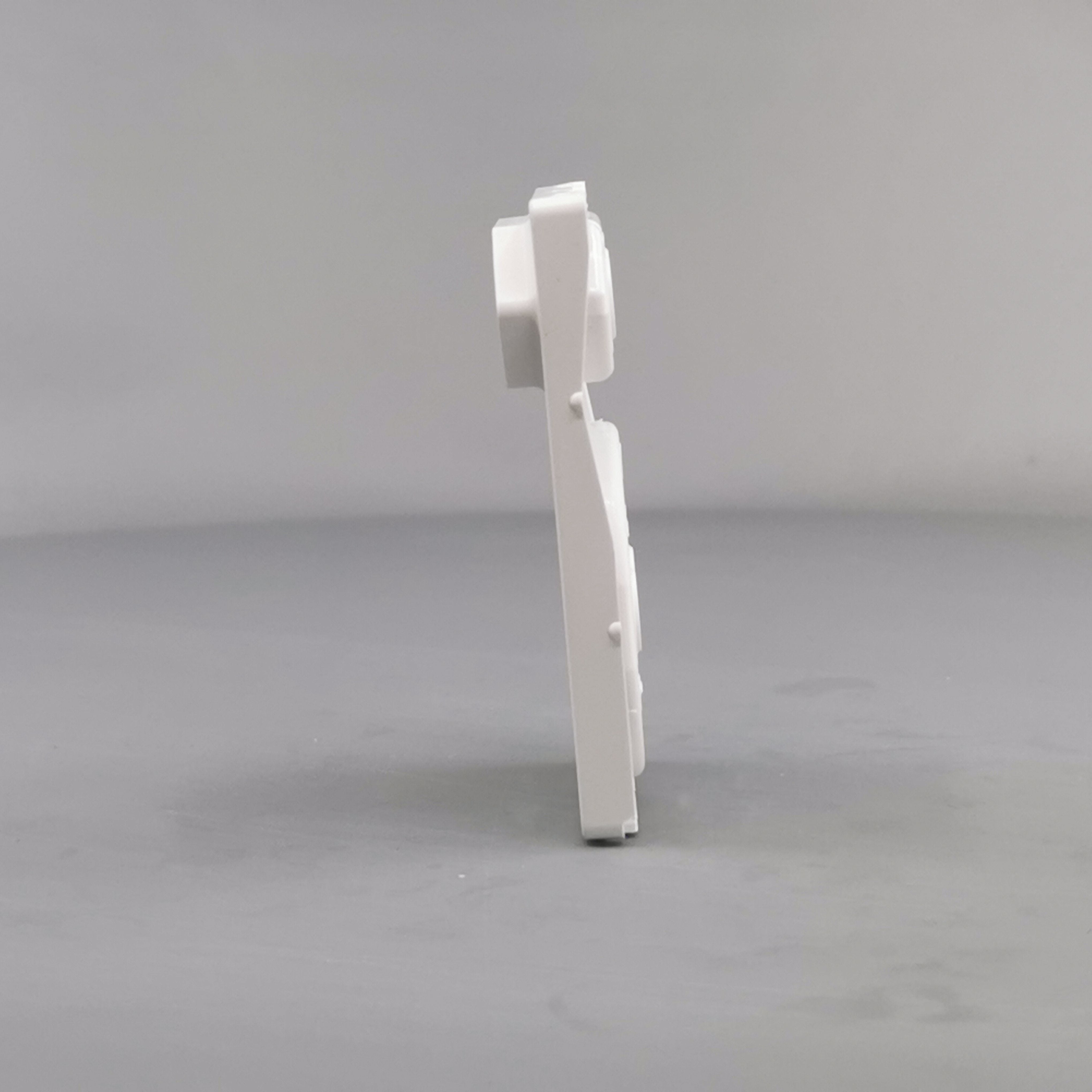 Fuga afdækning dobbelt stikkontakt 1 flad hvid