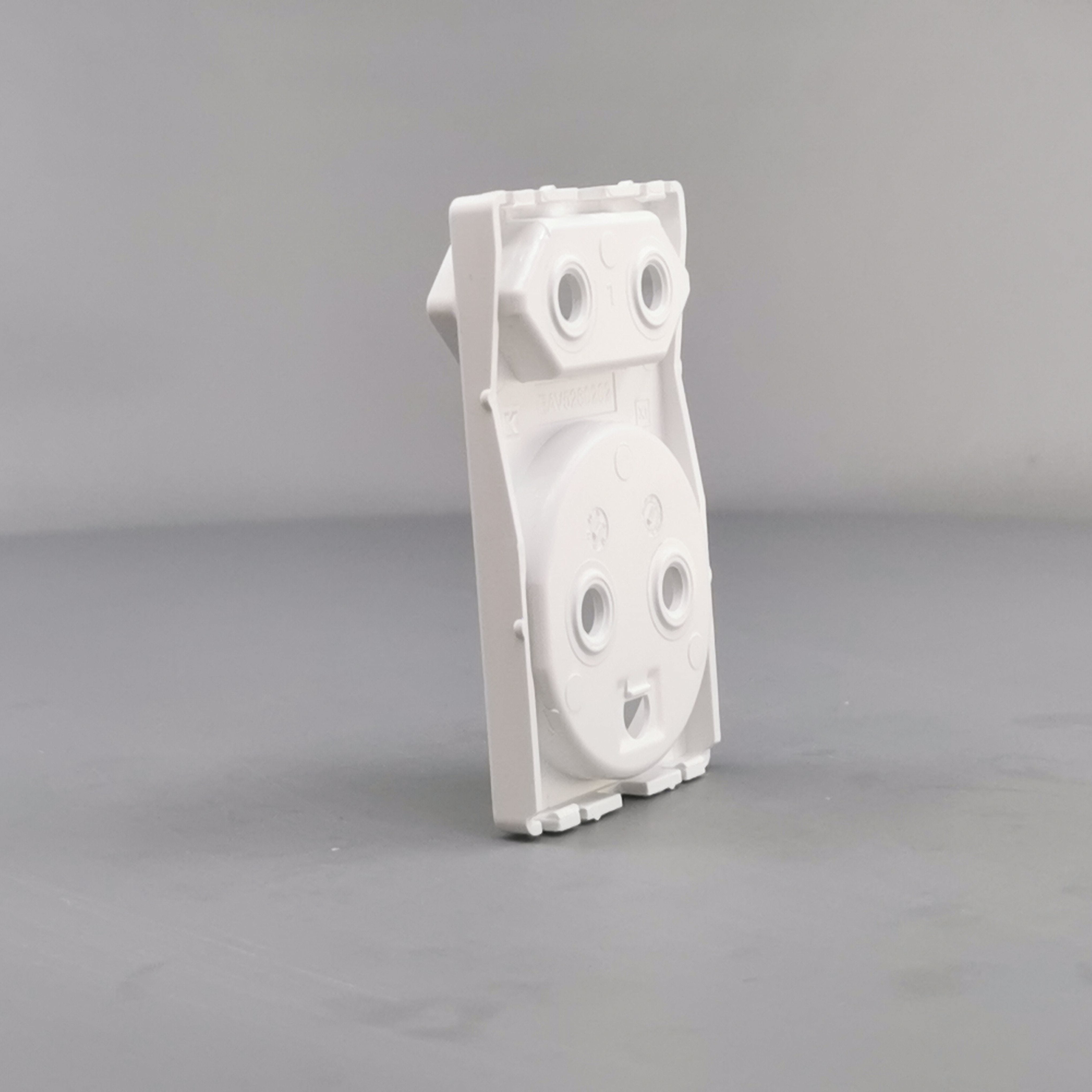 Fuga afdækning dobbelt stikkontakt 1 flad hvid