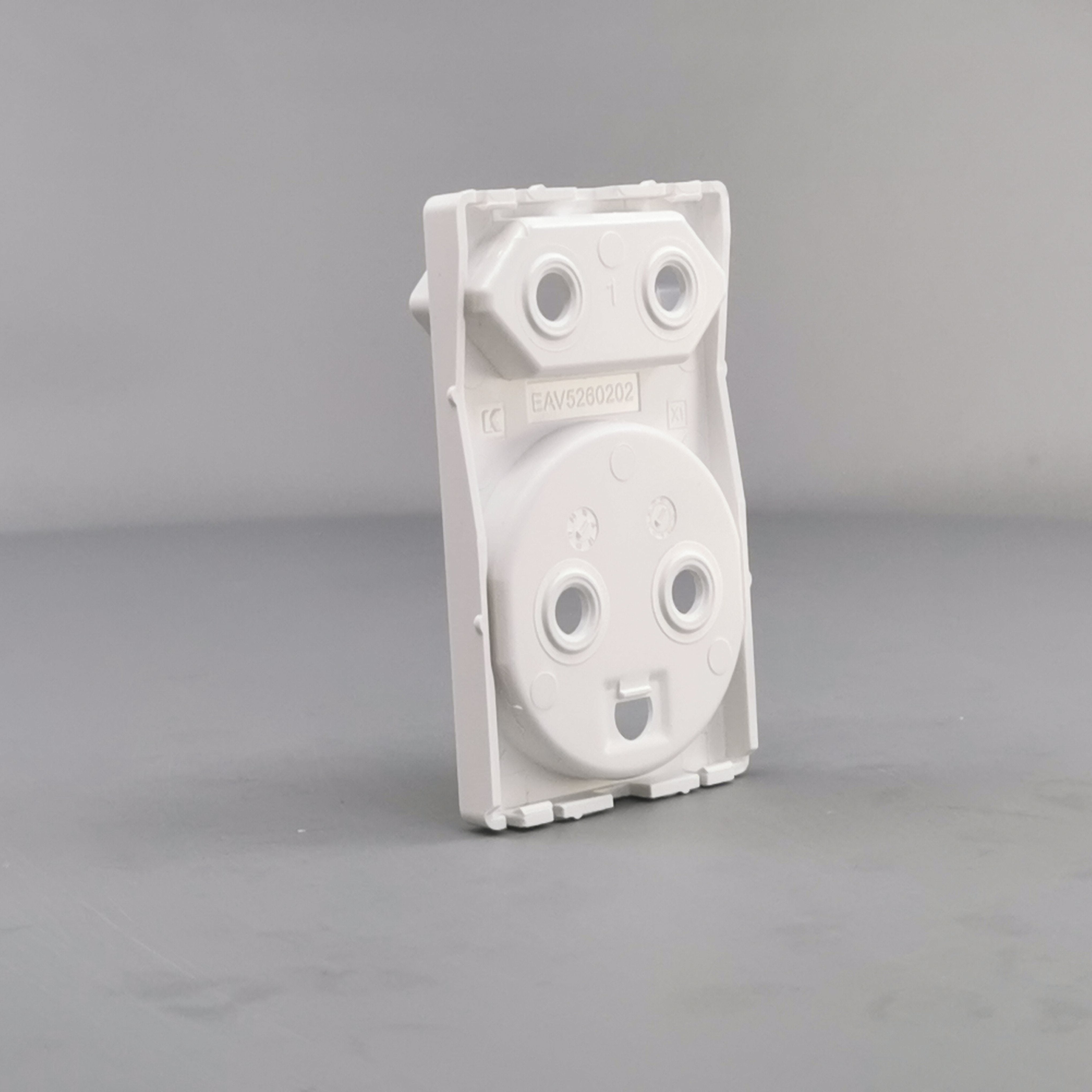 Fuga afdækning dobbelt stikkontakt 1 flad hvid