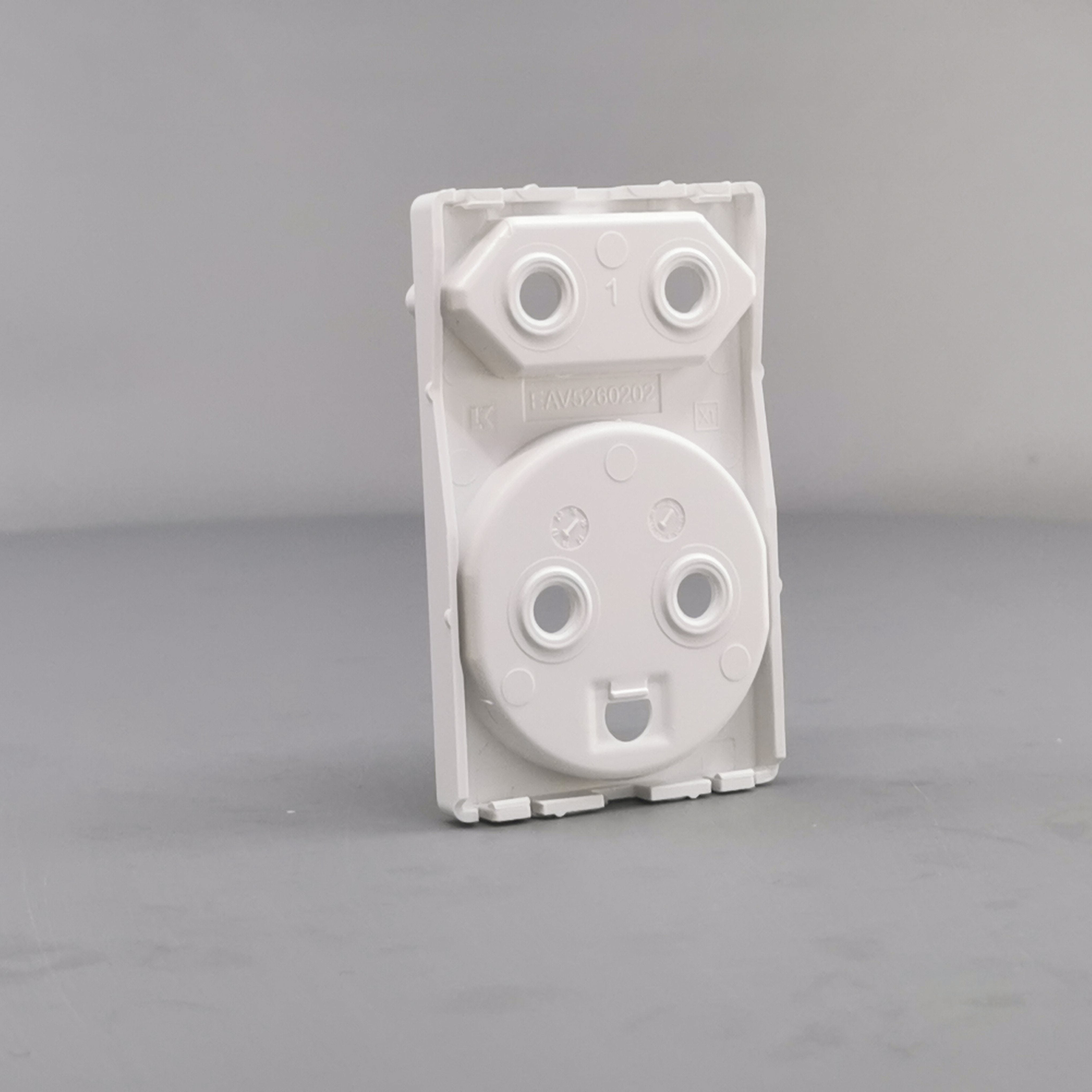 Fuga afdækning dobbelt stikkontakt 1 flad hvid