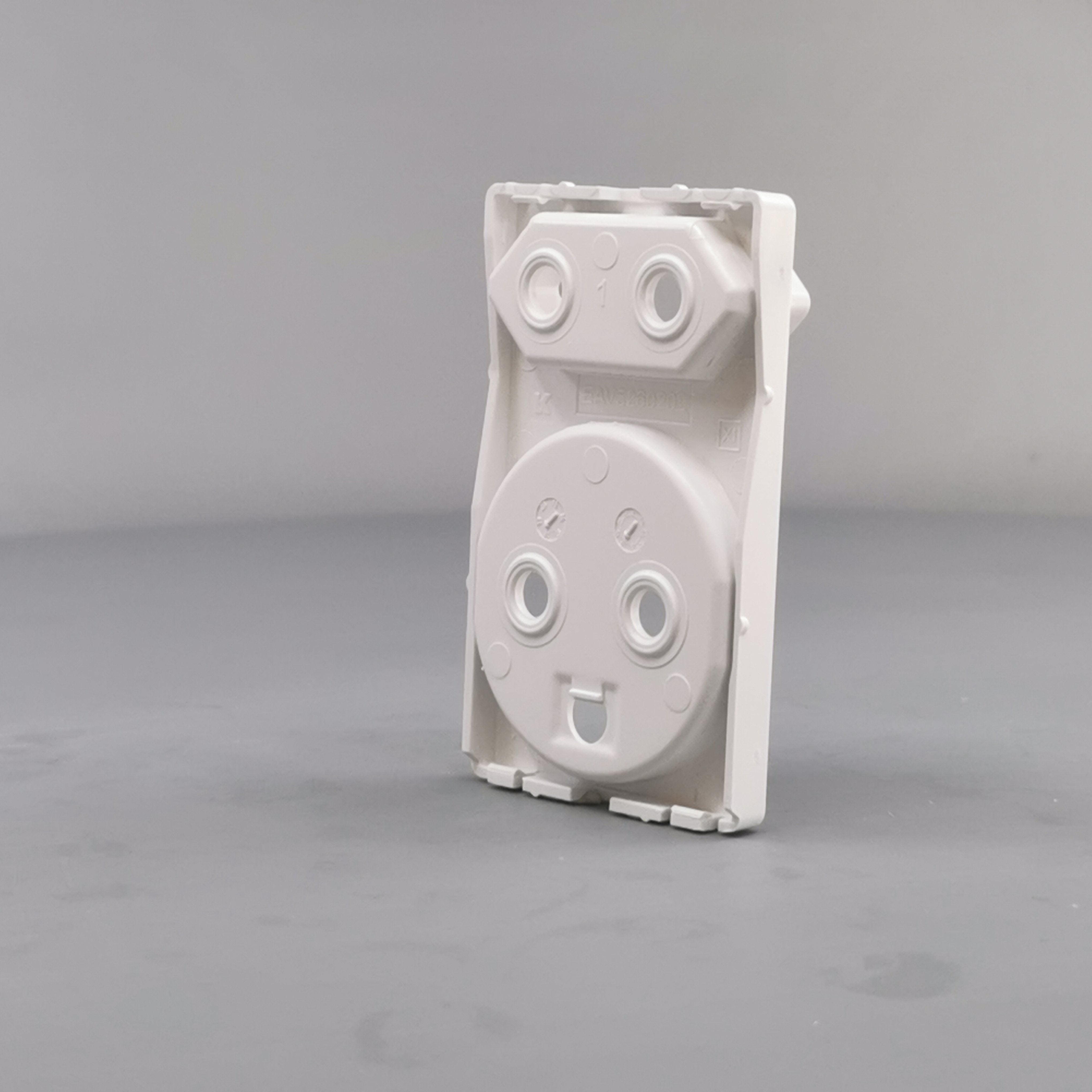 Fuga afdækning dobbelt stikkontakt 1 flad hvid