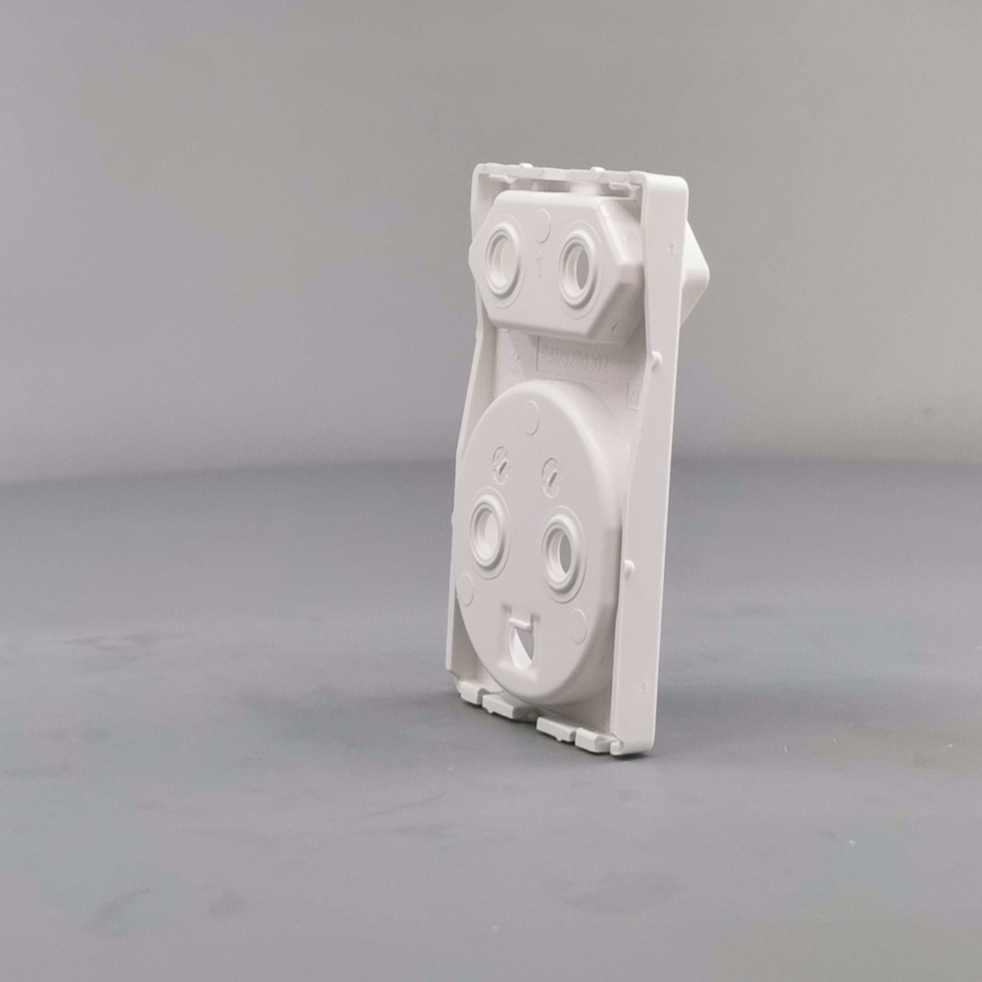 Fuga afdækning dobbelt stikkontakt 1 flad hvid