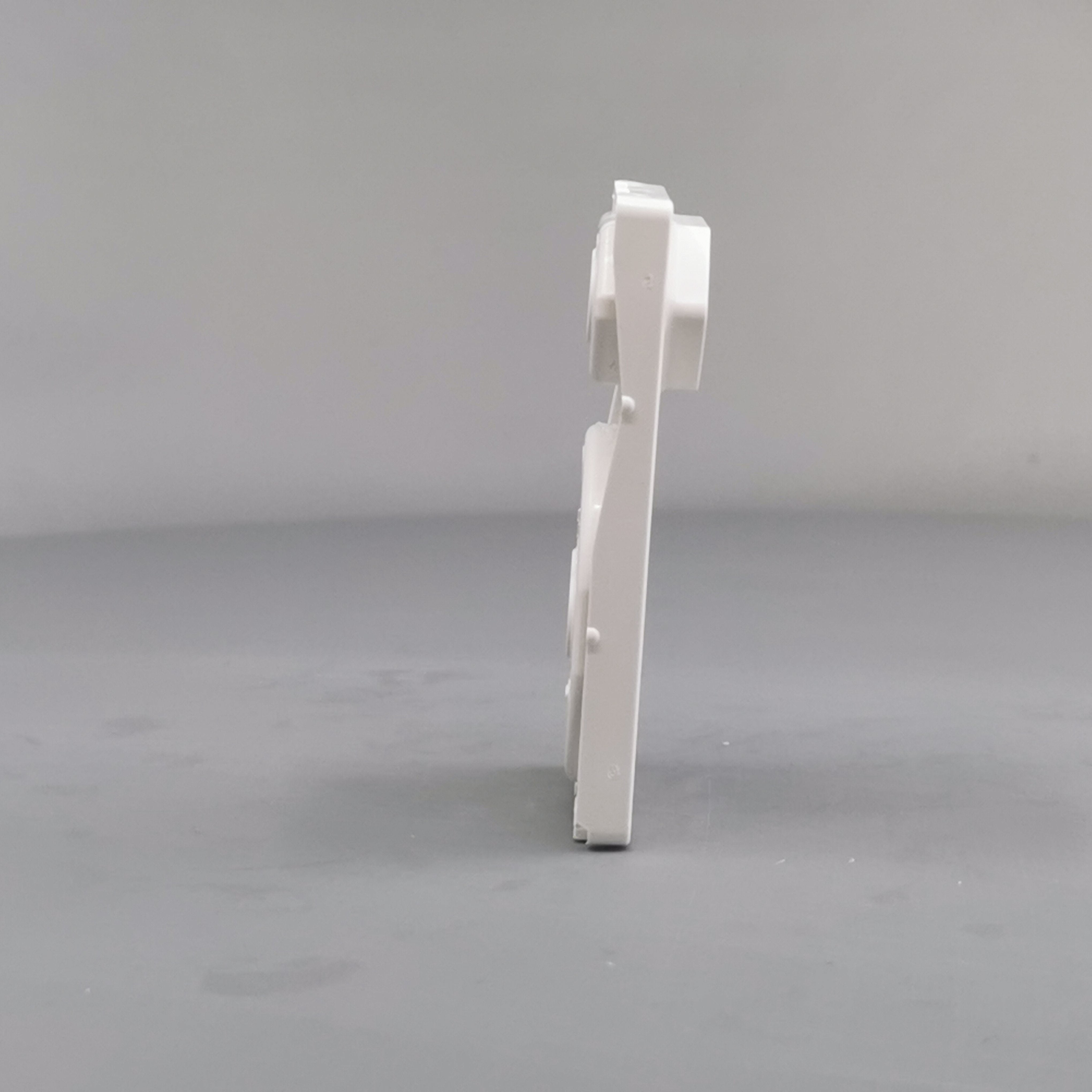 Fuga afdækning dobbelt stikkontakt 1 flad hvid