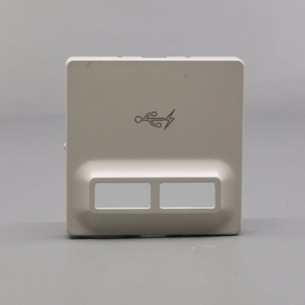 Fuga afdækning til 2 USB-ladere lysegrå