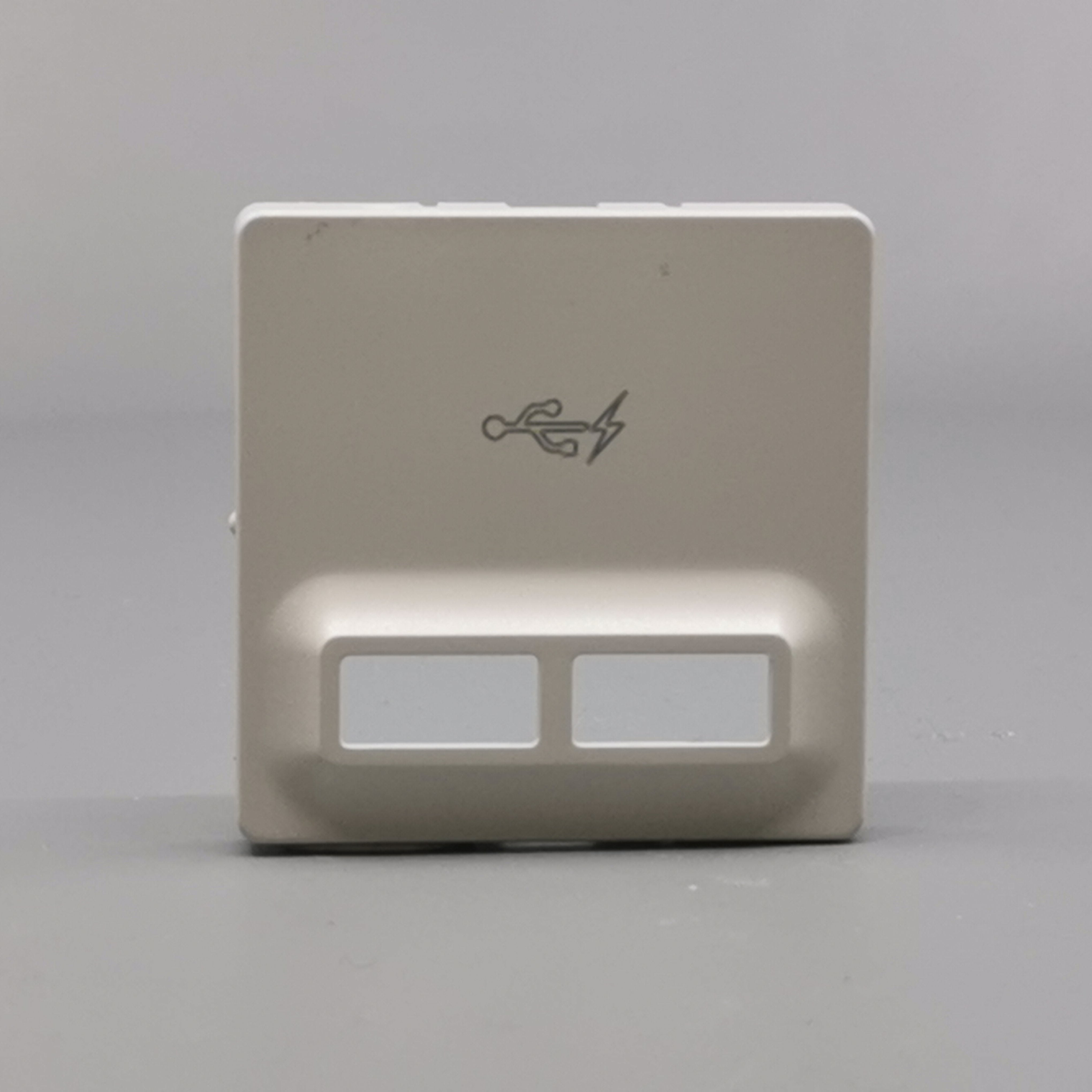 Fuga afdækning til 2 USB-ladere lysegrå