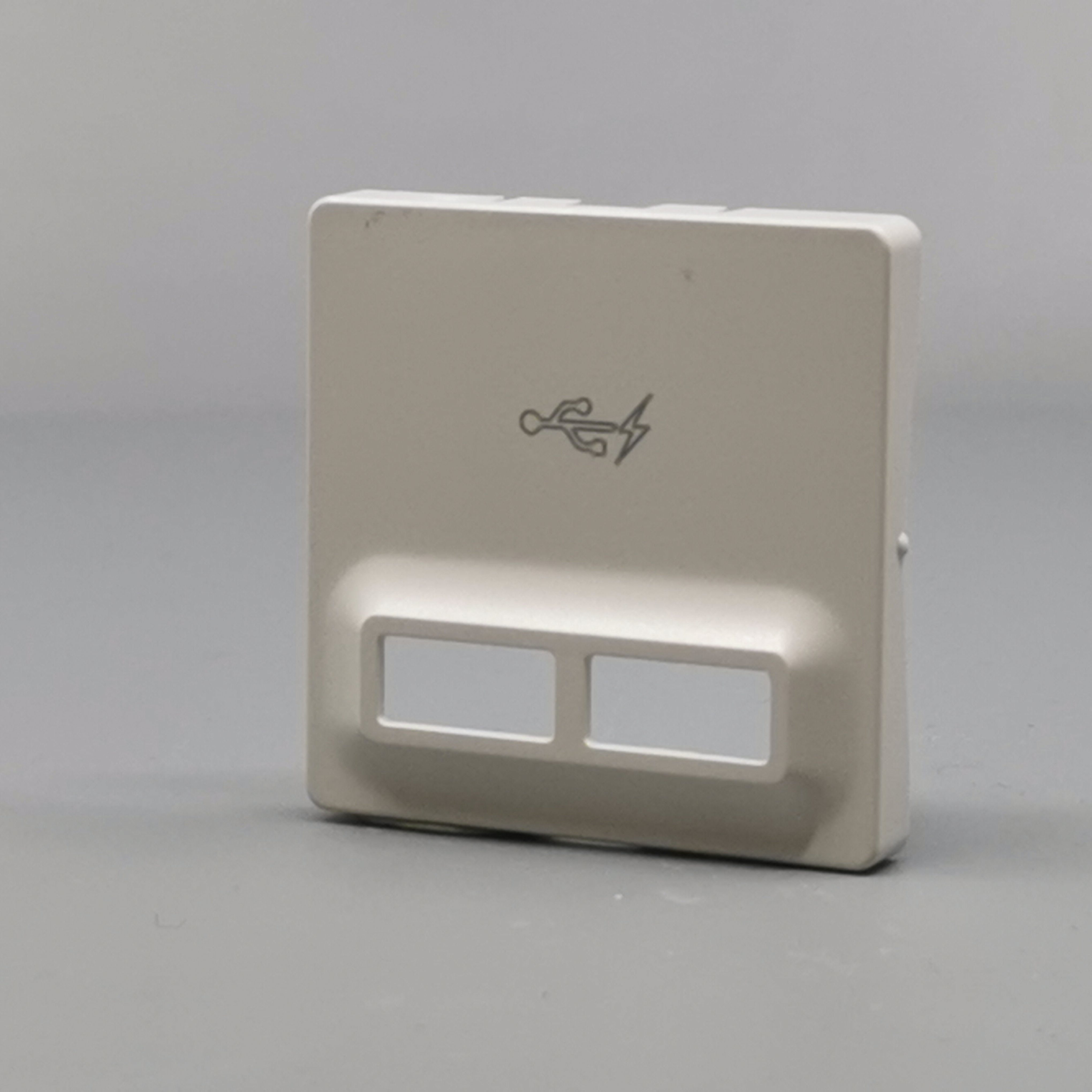 Fuga afdækning til 2 USB-ladere lysegrå