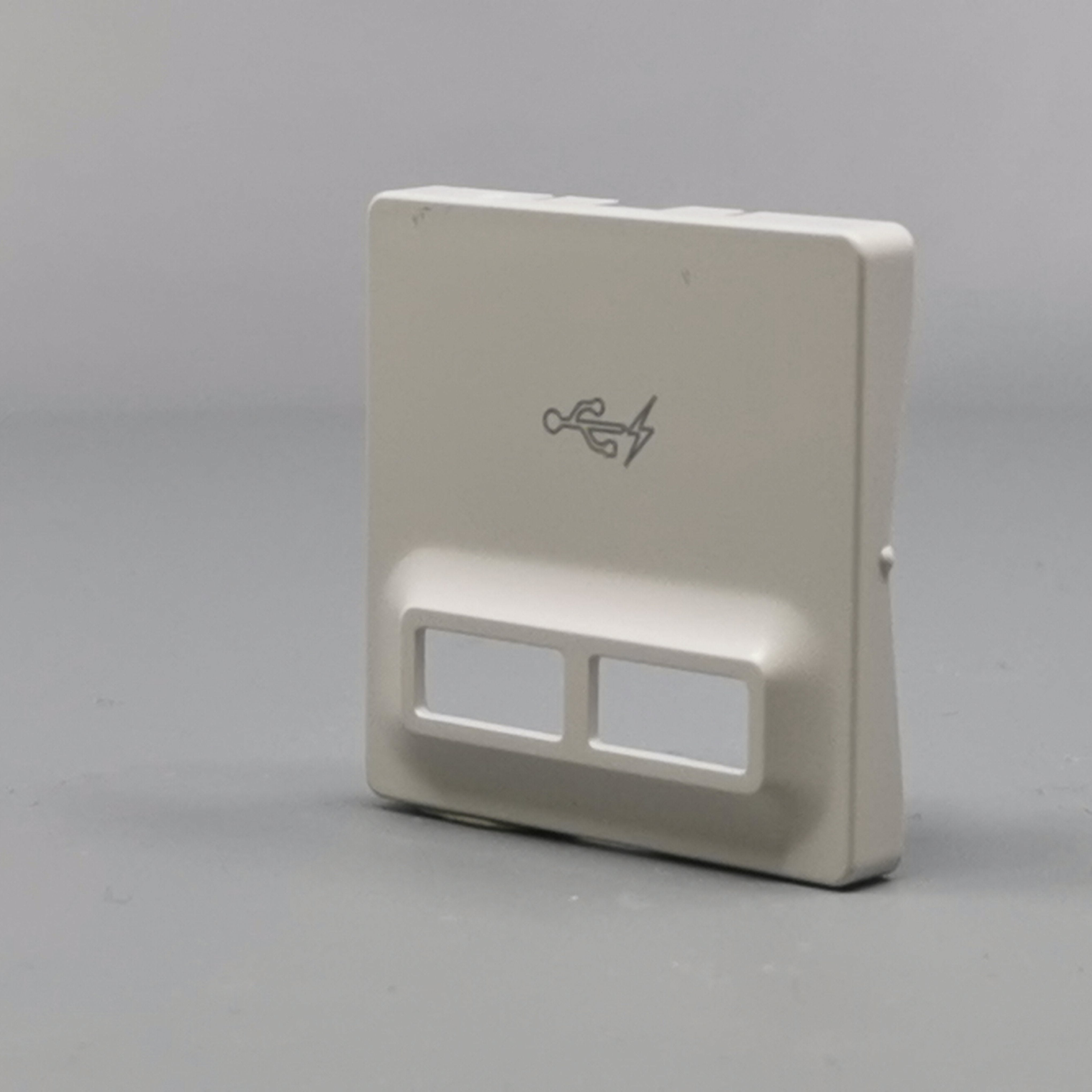 Fuga afdækning til 2 USB-ladere lysegrå