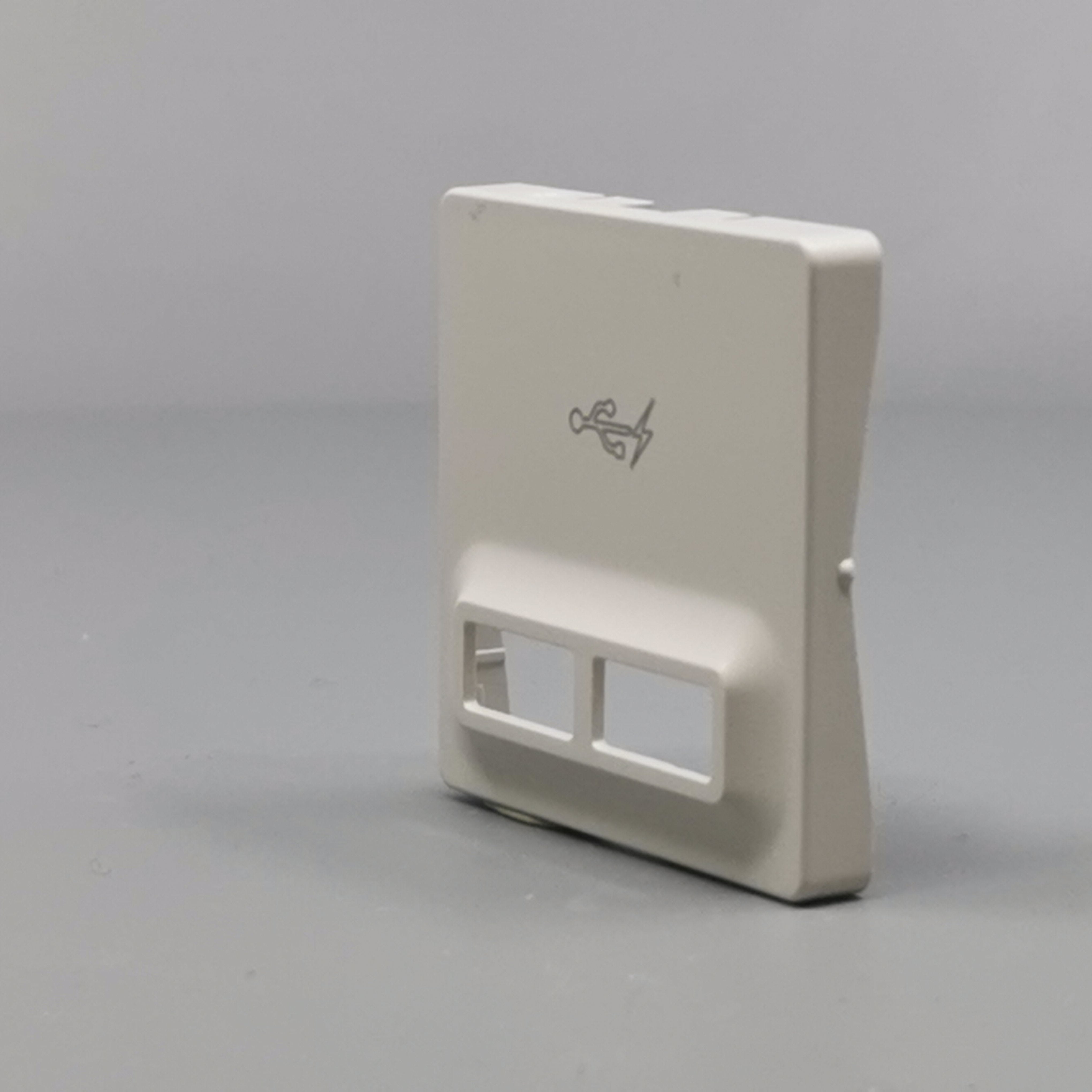 Fuga afdækning til 2 USB-ladere lysegrå