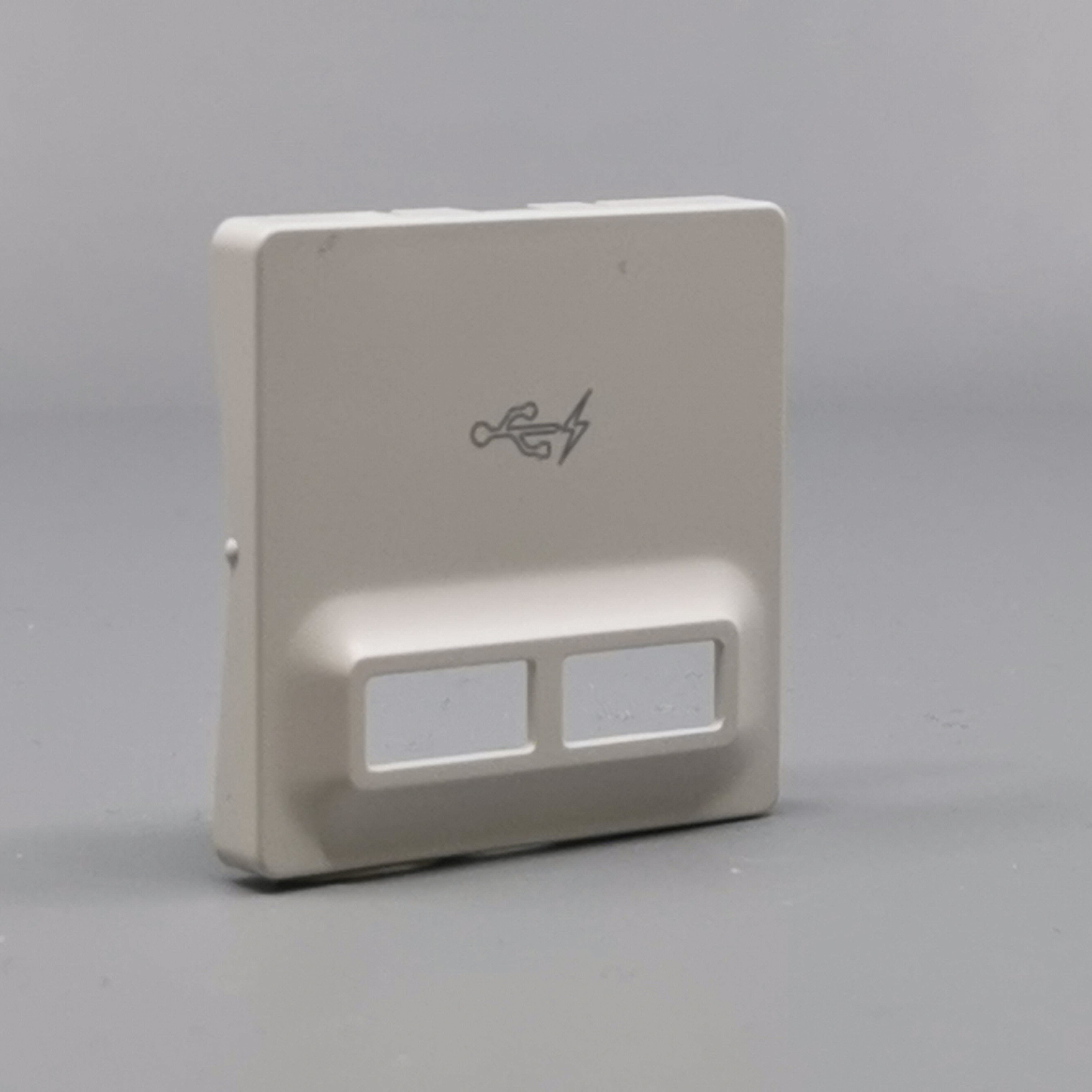 Fuga afdækning til 2 USB-ladere lysegrå