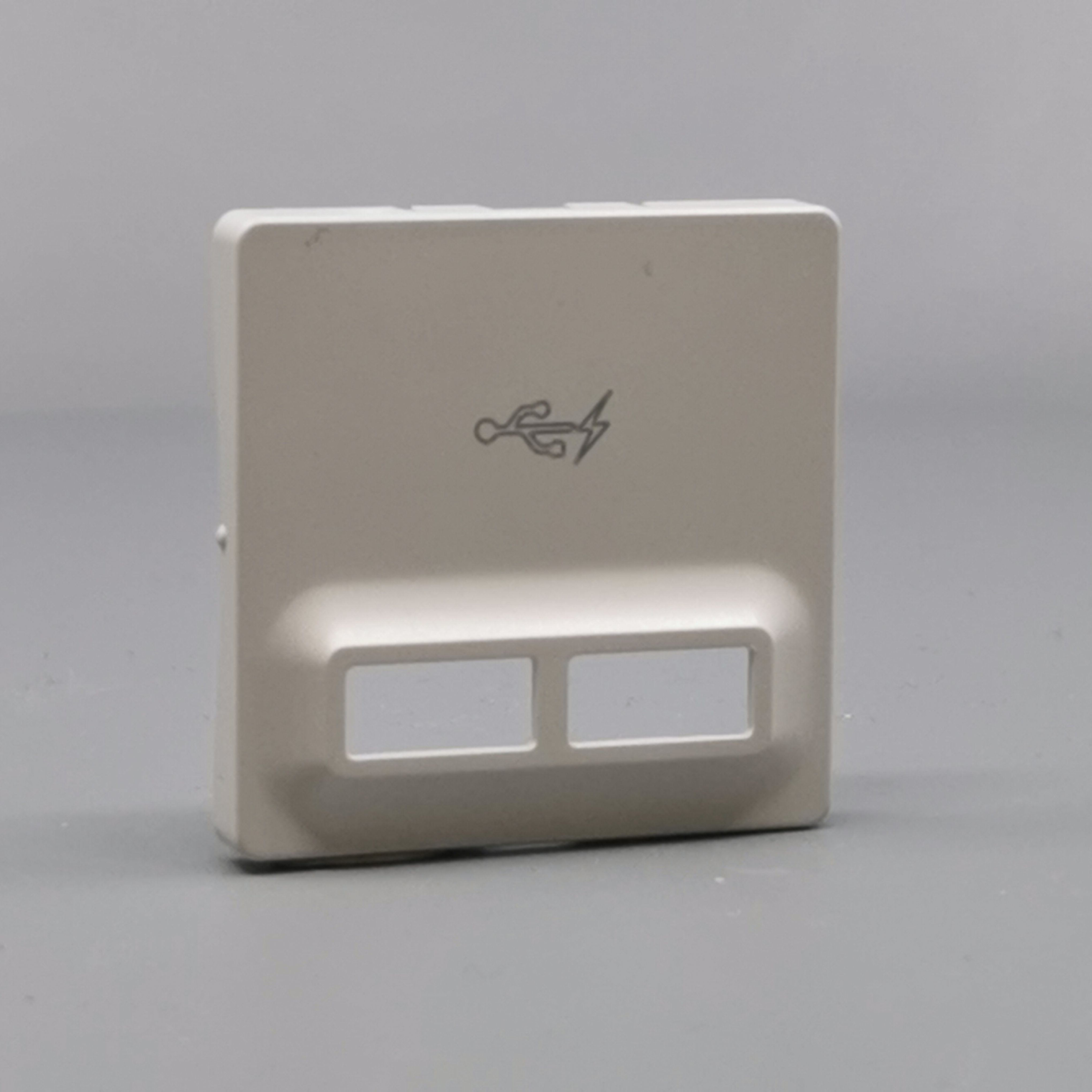 Fuga afdækning til 2 USB-ladere lysegrå