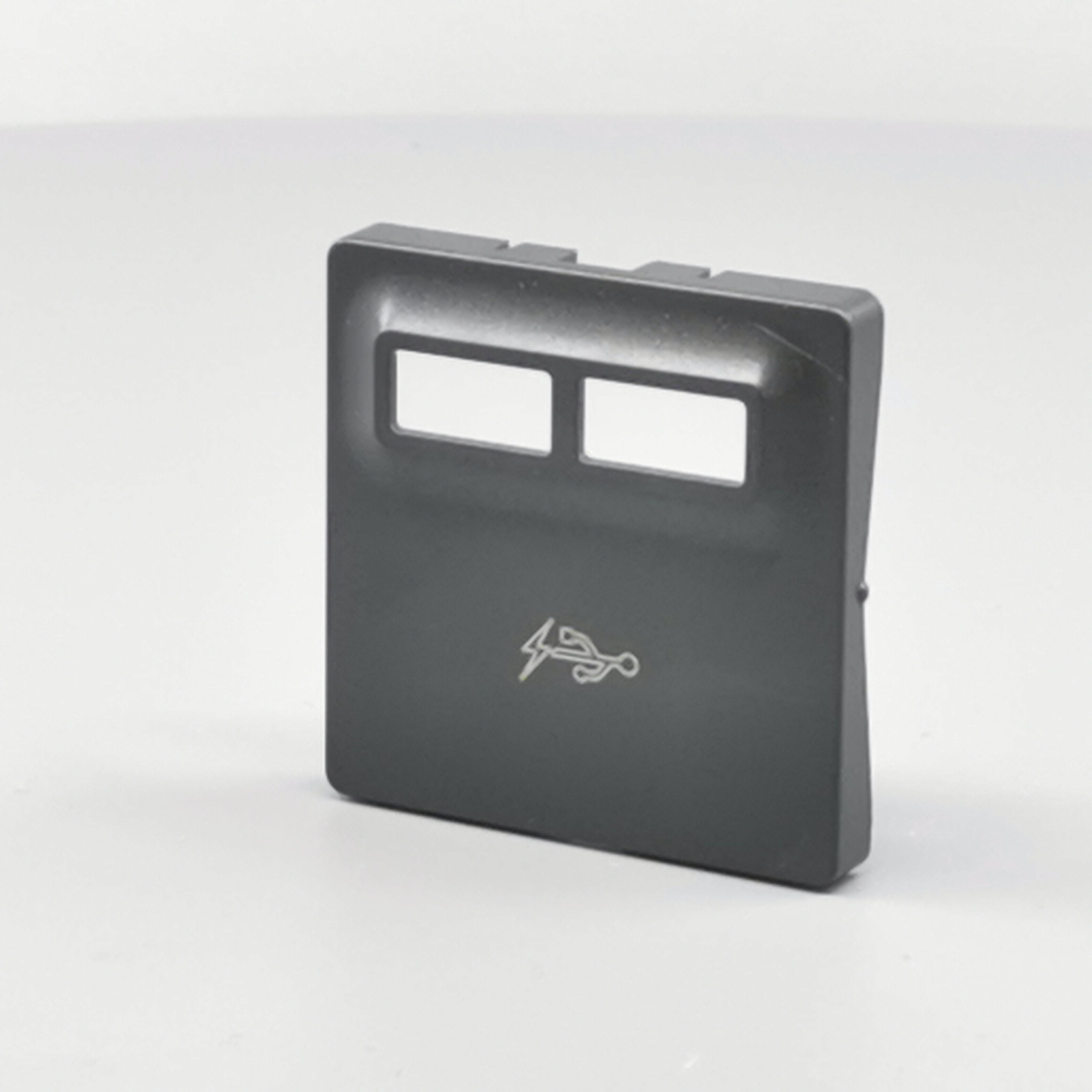 Fuga afdækning til 2 USB-ladere koksgrå