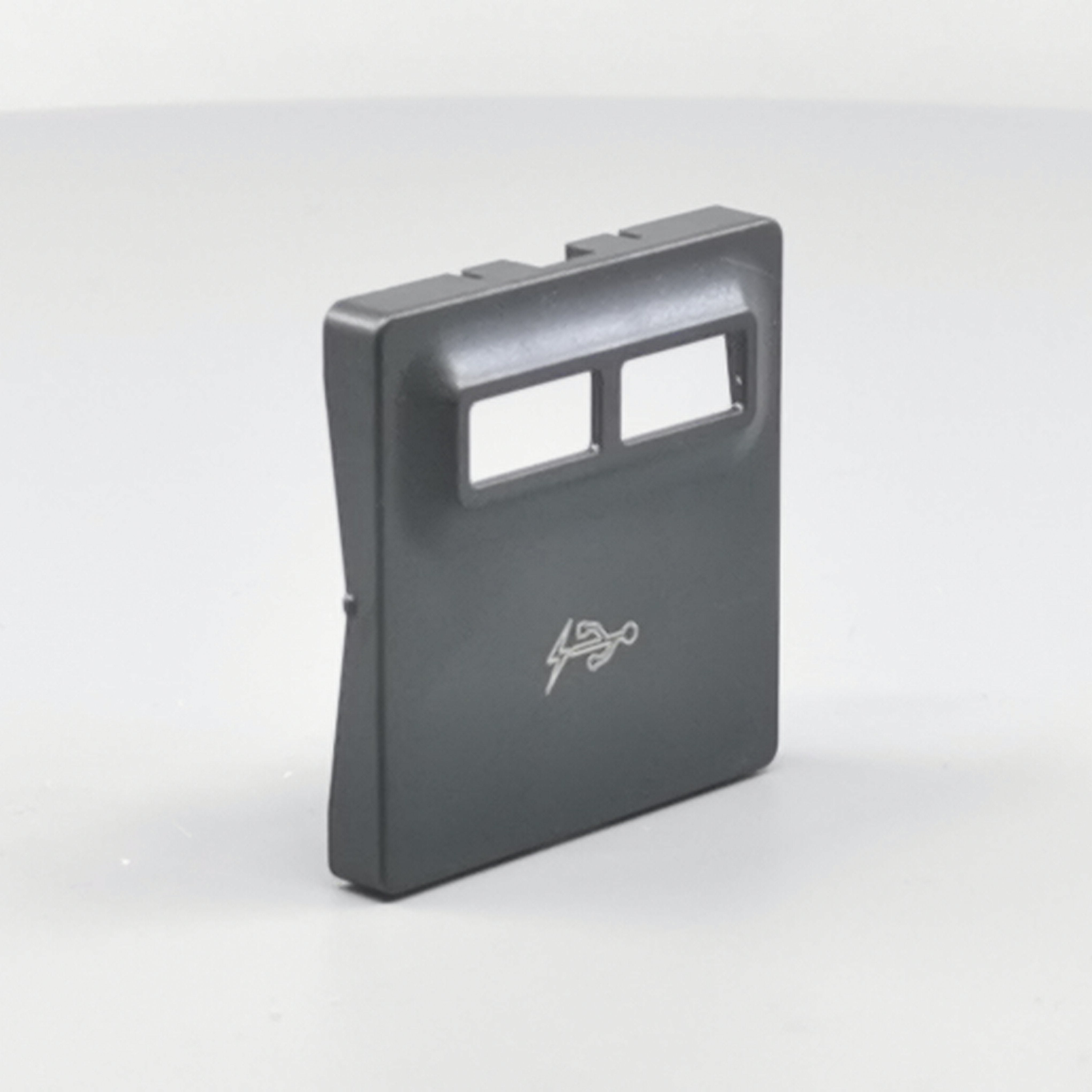 Fuga afdækning til 2 USB-ladere koksgrå