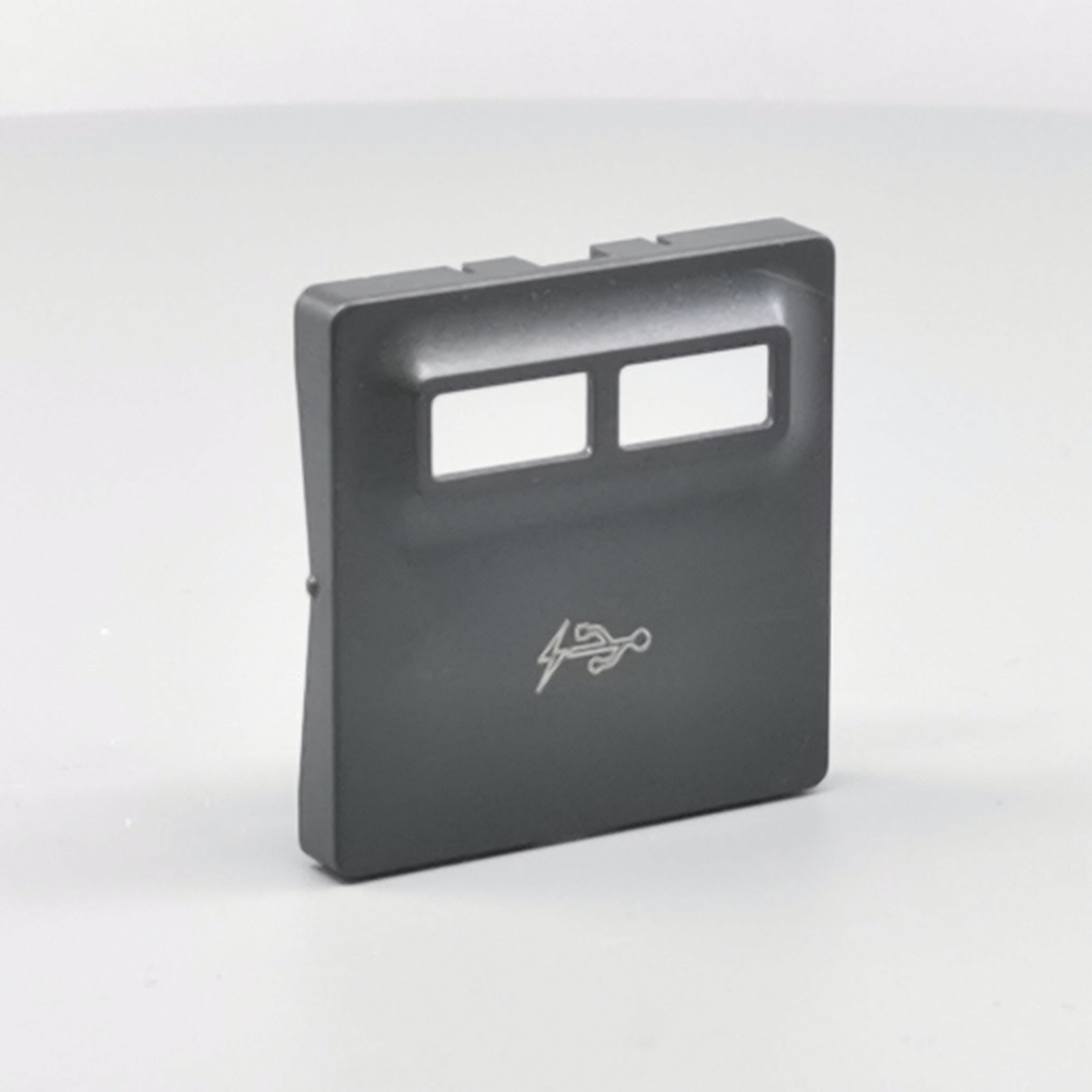 Fuga afdækning til 2 USB-ladere koksgrå