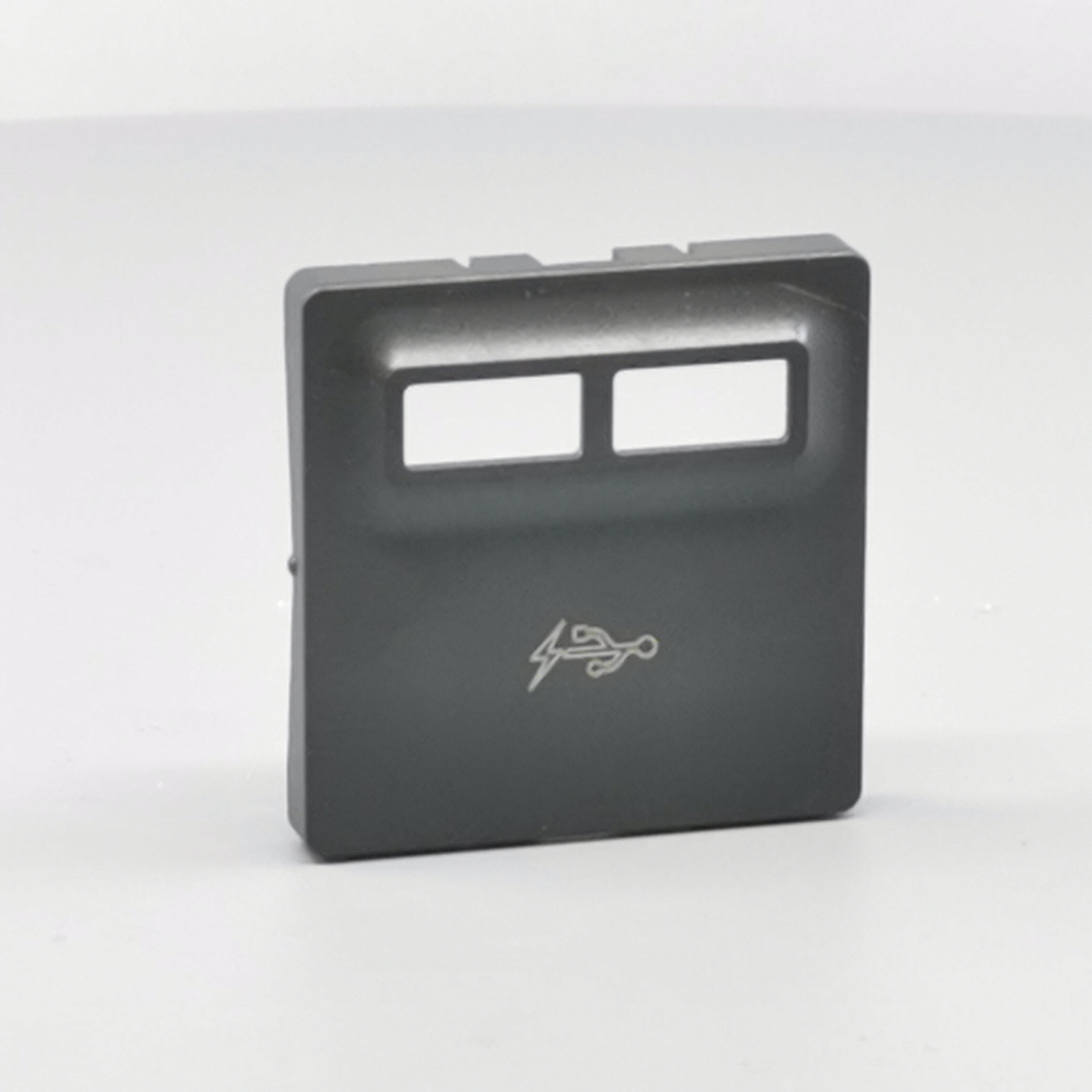 Fuga afdækning til 2 USB-ladere koksgrå