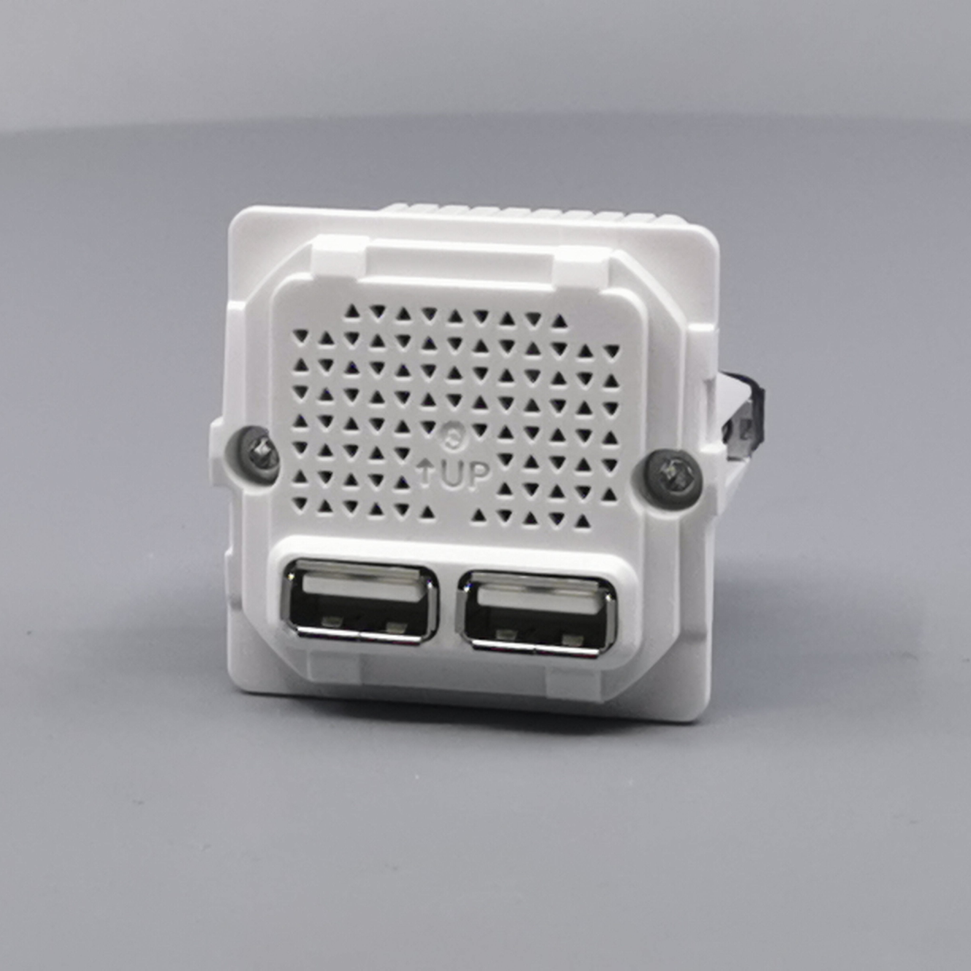 LK Fuga 2xUSB lader 2,1A 1 modul uden afdækning