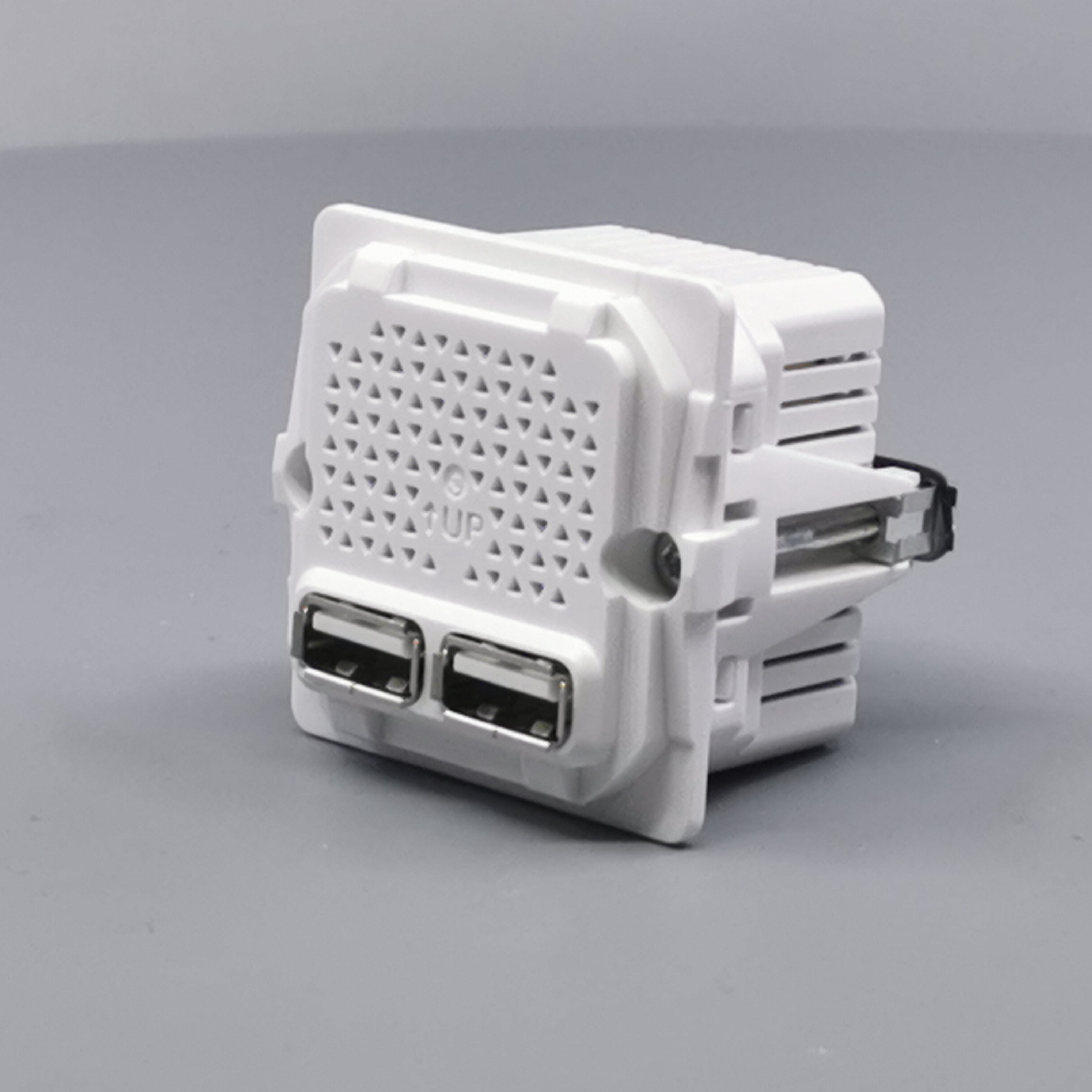 LK Fuga 2xUSB lader 2,1A 1 modul uden afdækning