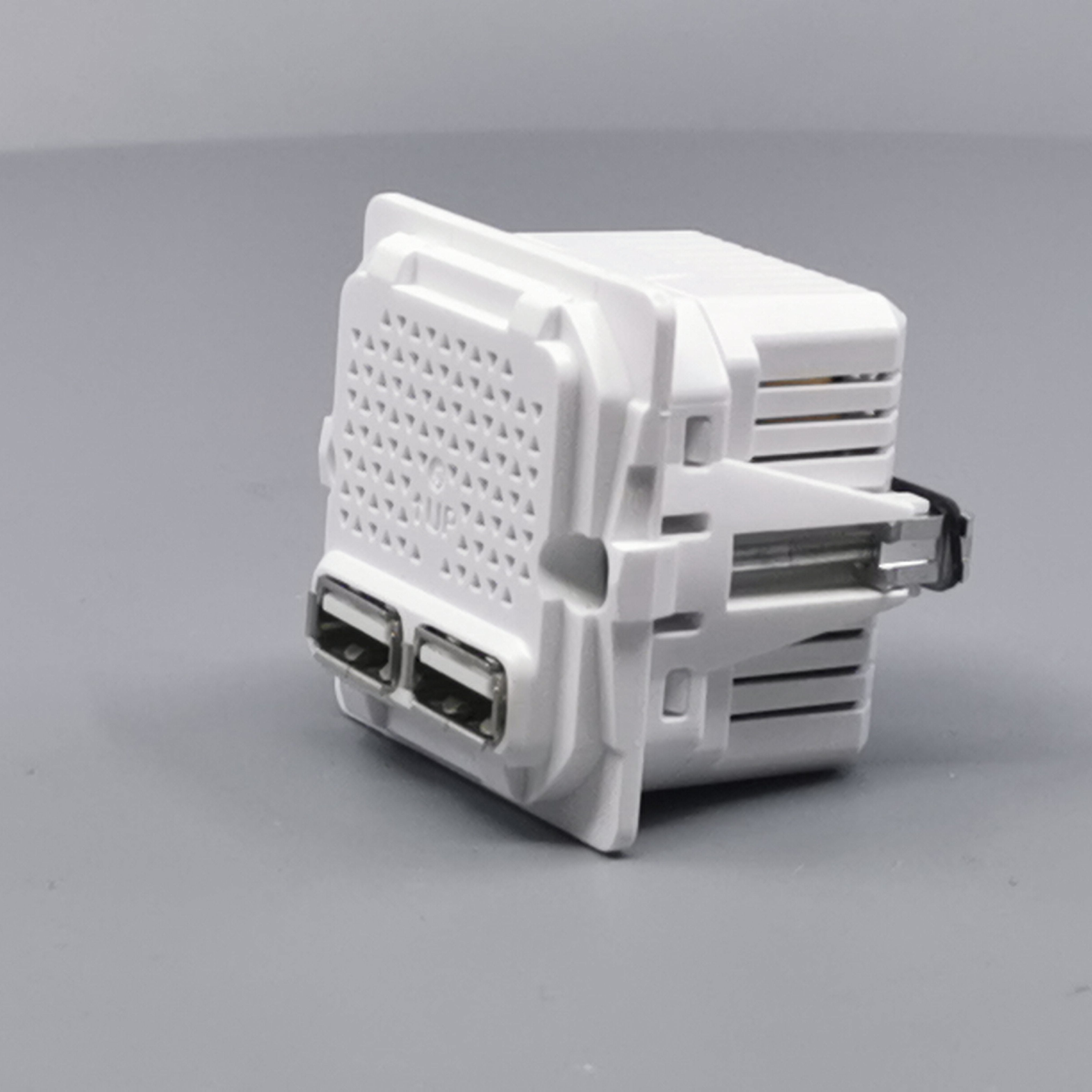 LK Fuga 2xUSB lader 2,1A 1 modul uden afdækning