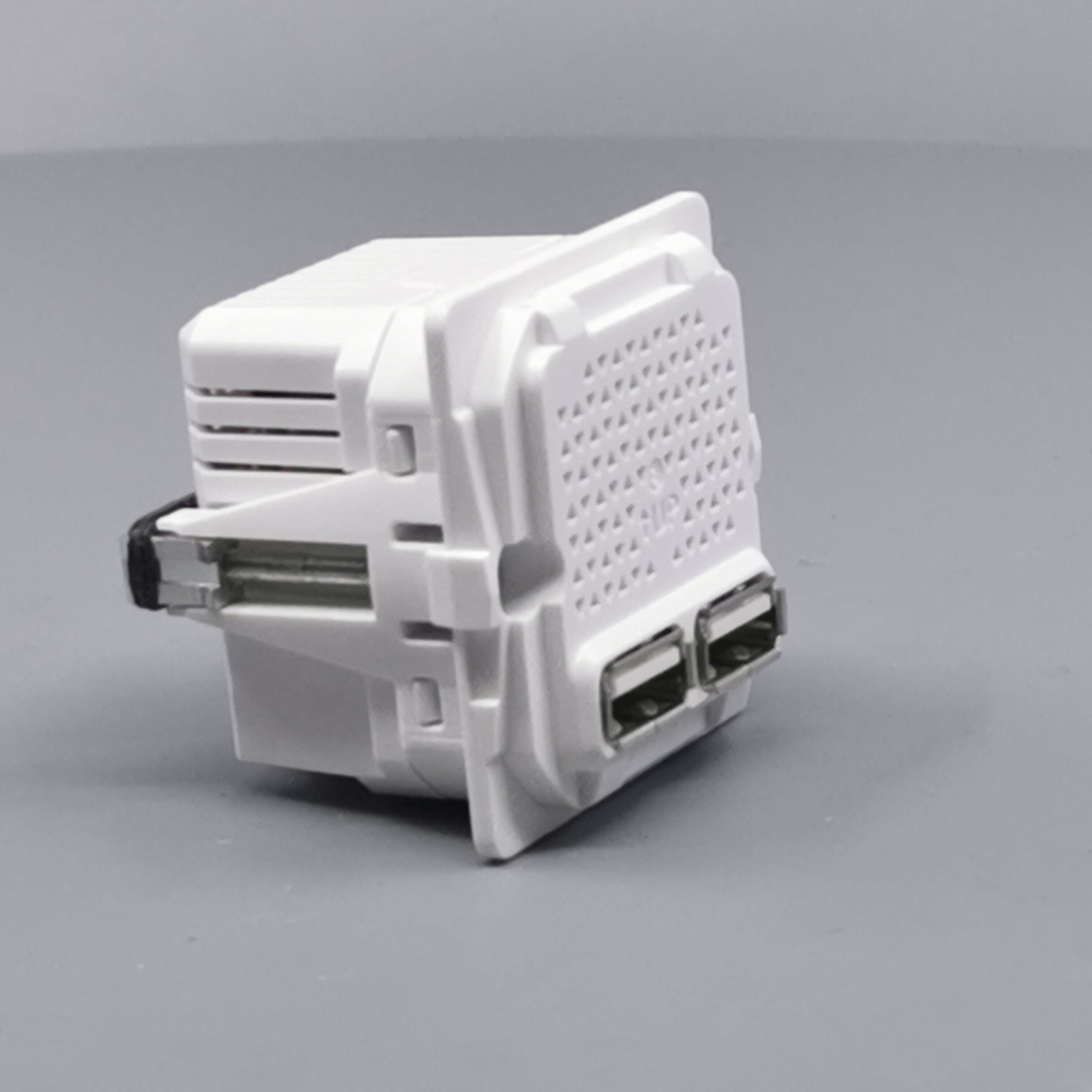 LK Fuga 2xUSB lader 2,1A 1 modul uden afdækning