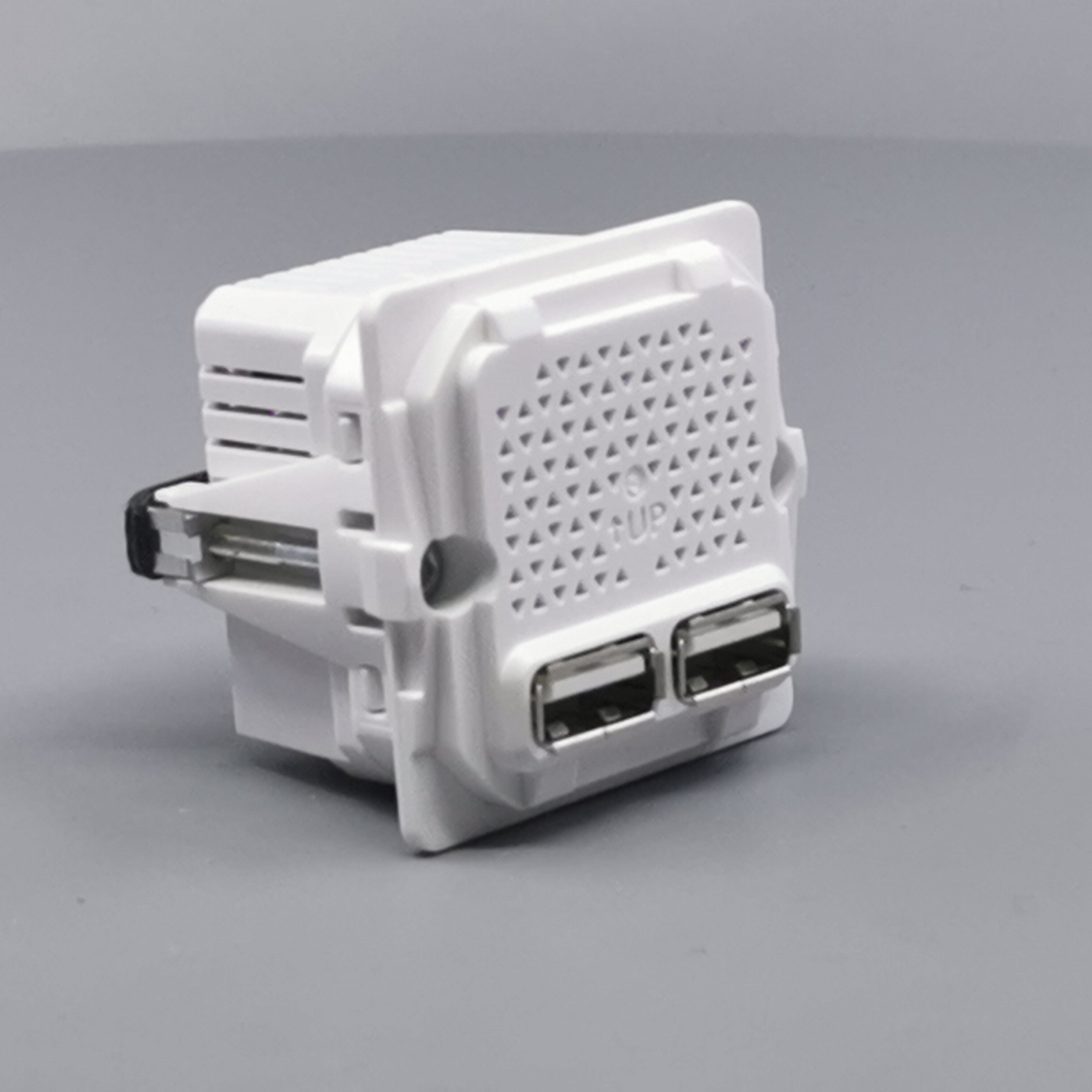 LK Fuga 2xUSB lader 2,1A 1 modul uden afdækning