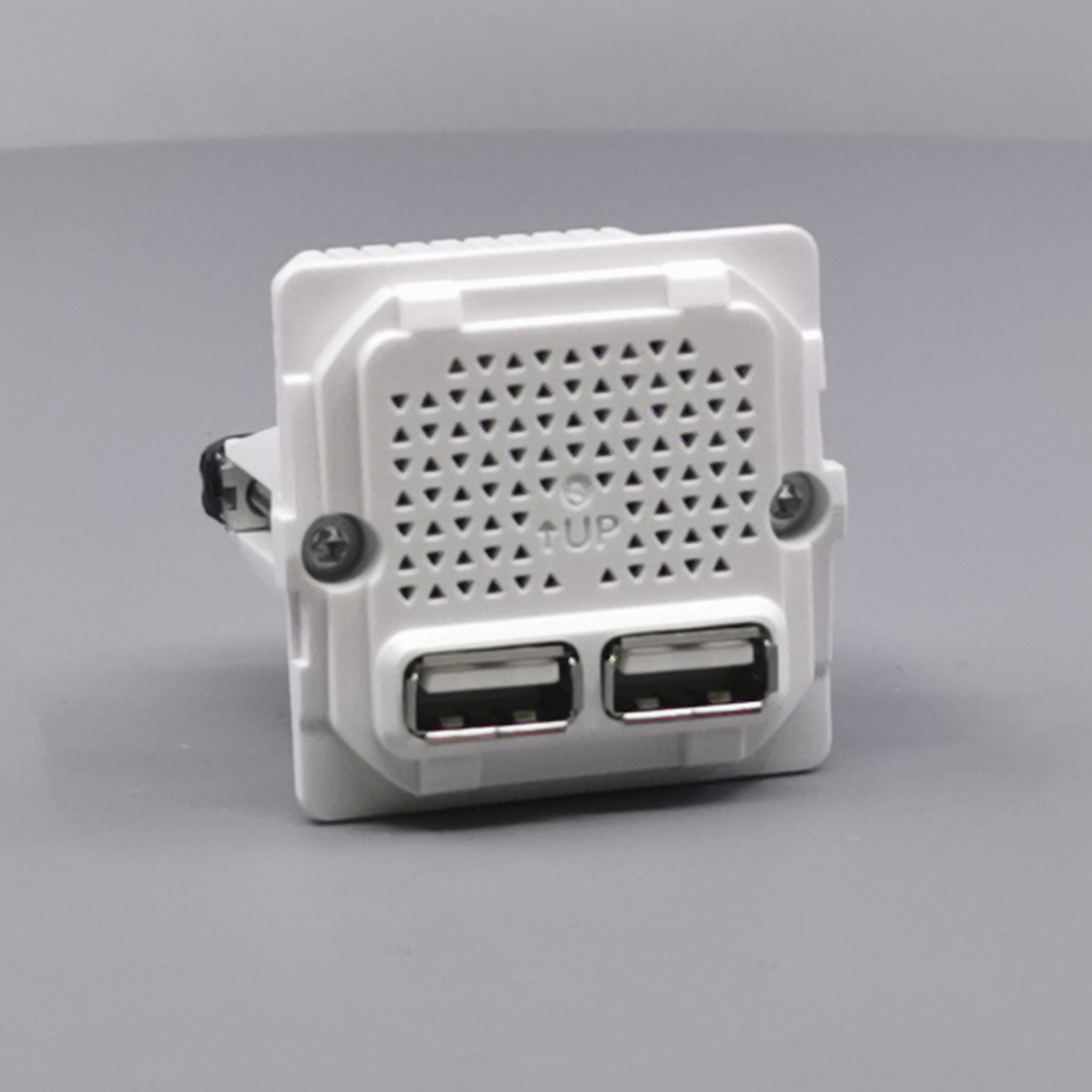 LK Fuga 2xUSB lader 2,1A 1 modul uden afdækning