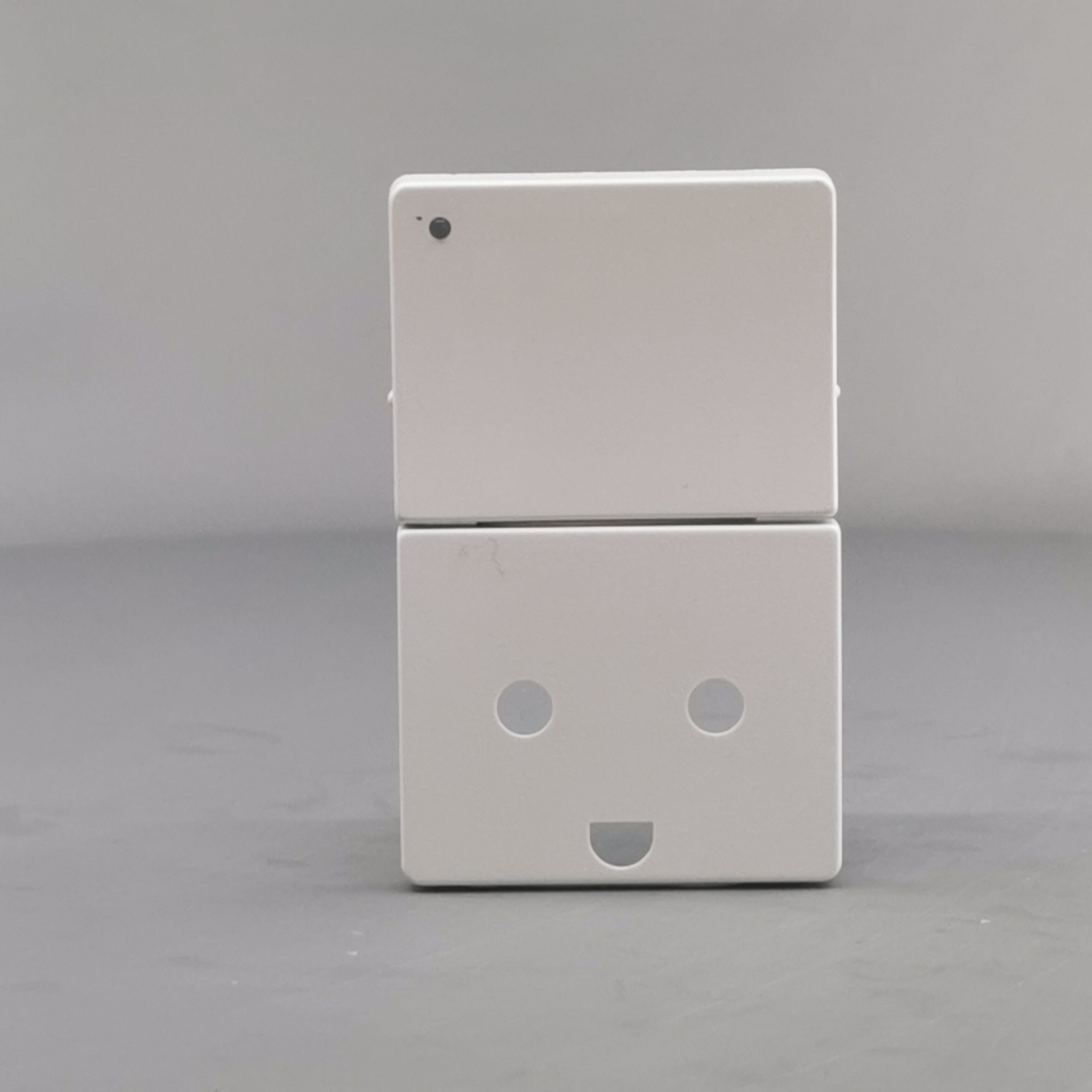 LK Fuga afdækning til stikkontakt m. jord og LED - hvid