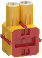 FUGA AIR INDSTØBNINGSDÅSE 1 MODUL MED LÅG, GUL