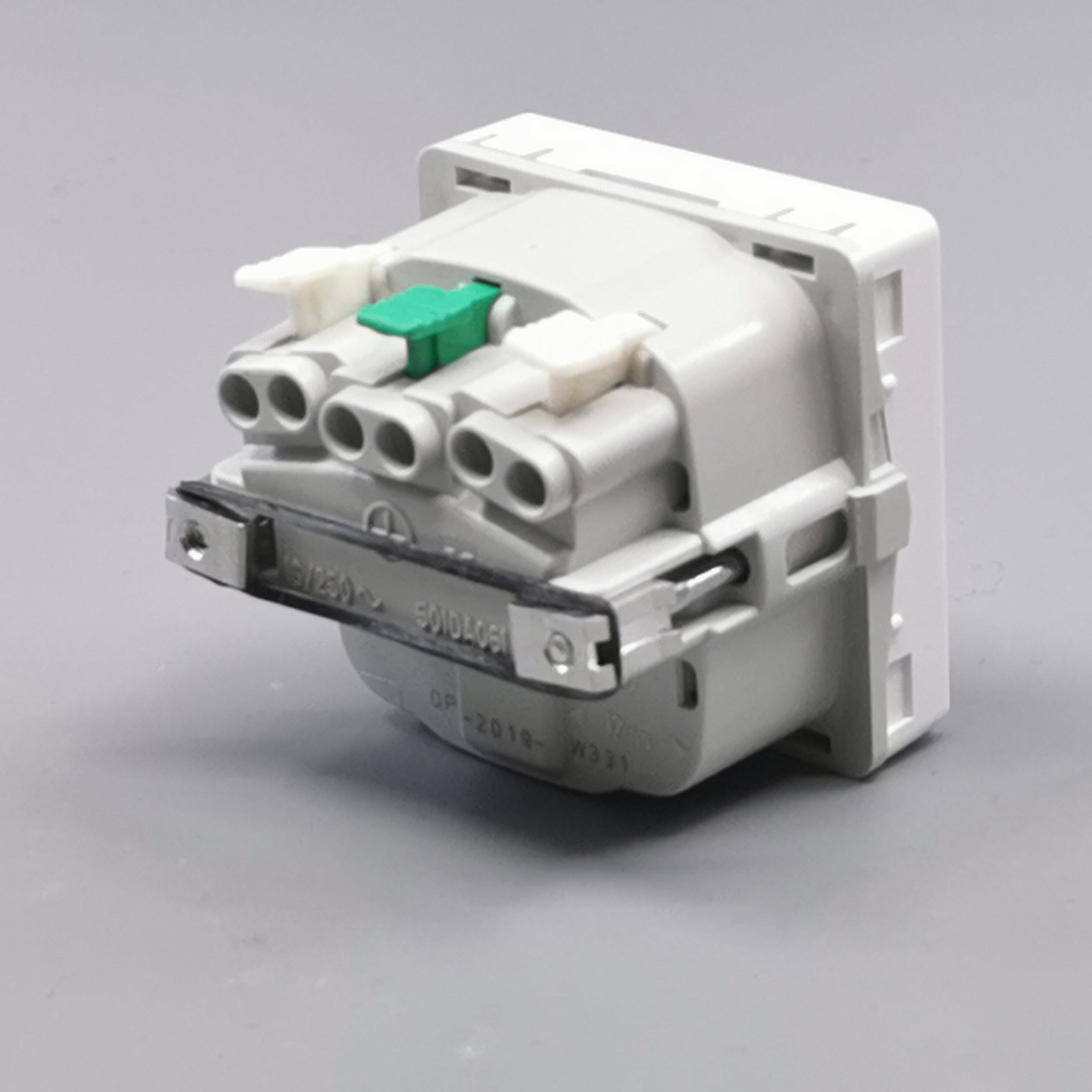 LK Fuga stikkontakt med sidejord 1m - hvid