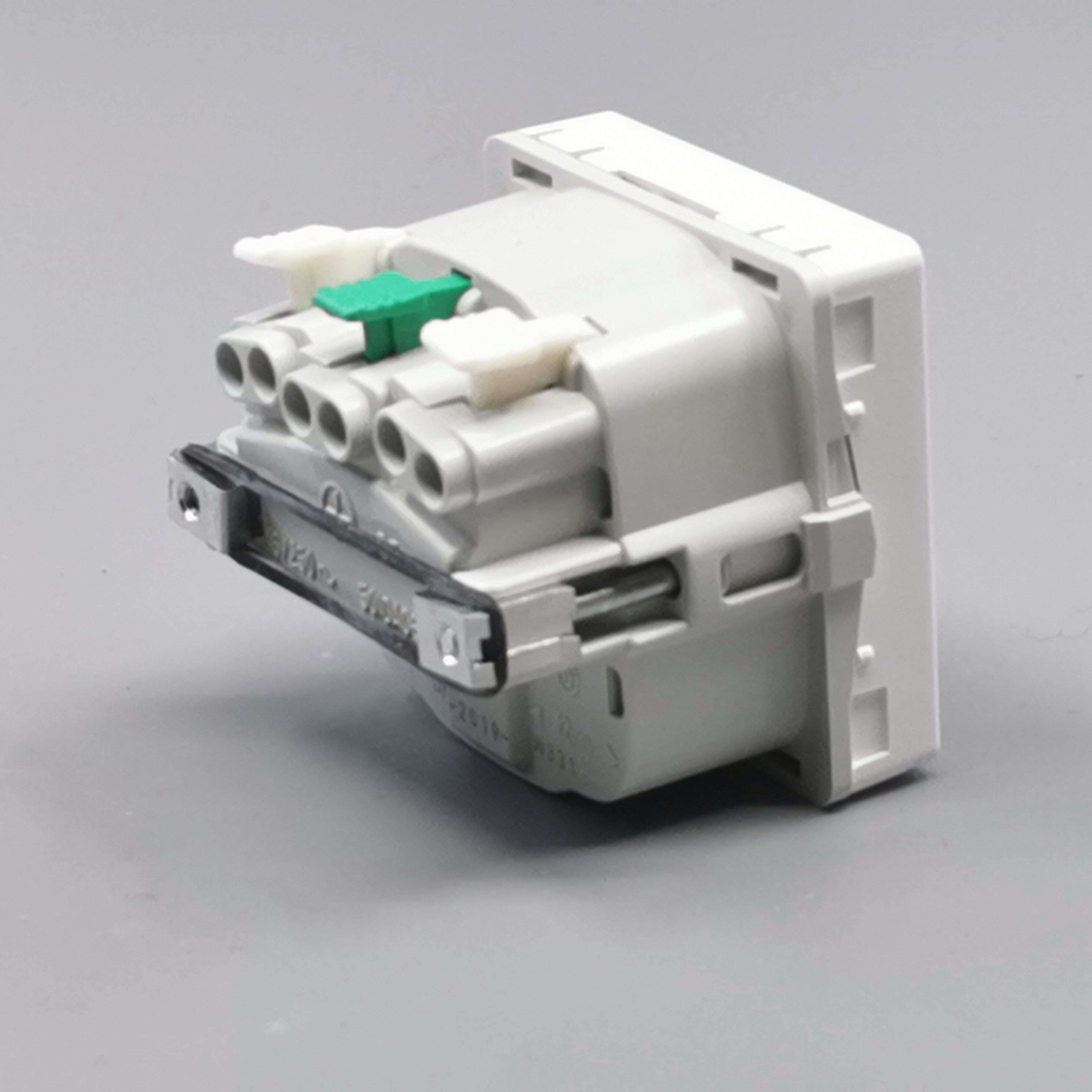 LK Fuga stikkontakt med sidejord 1m - hvid