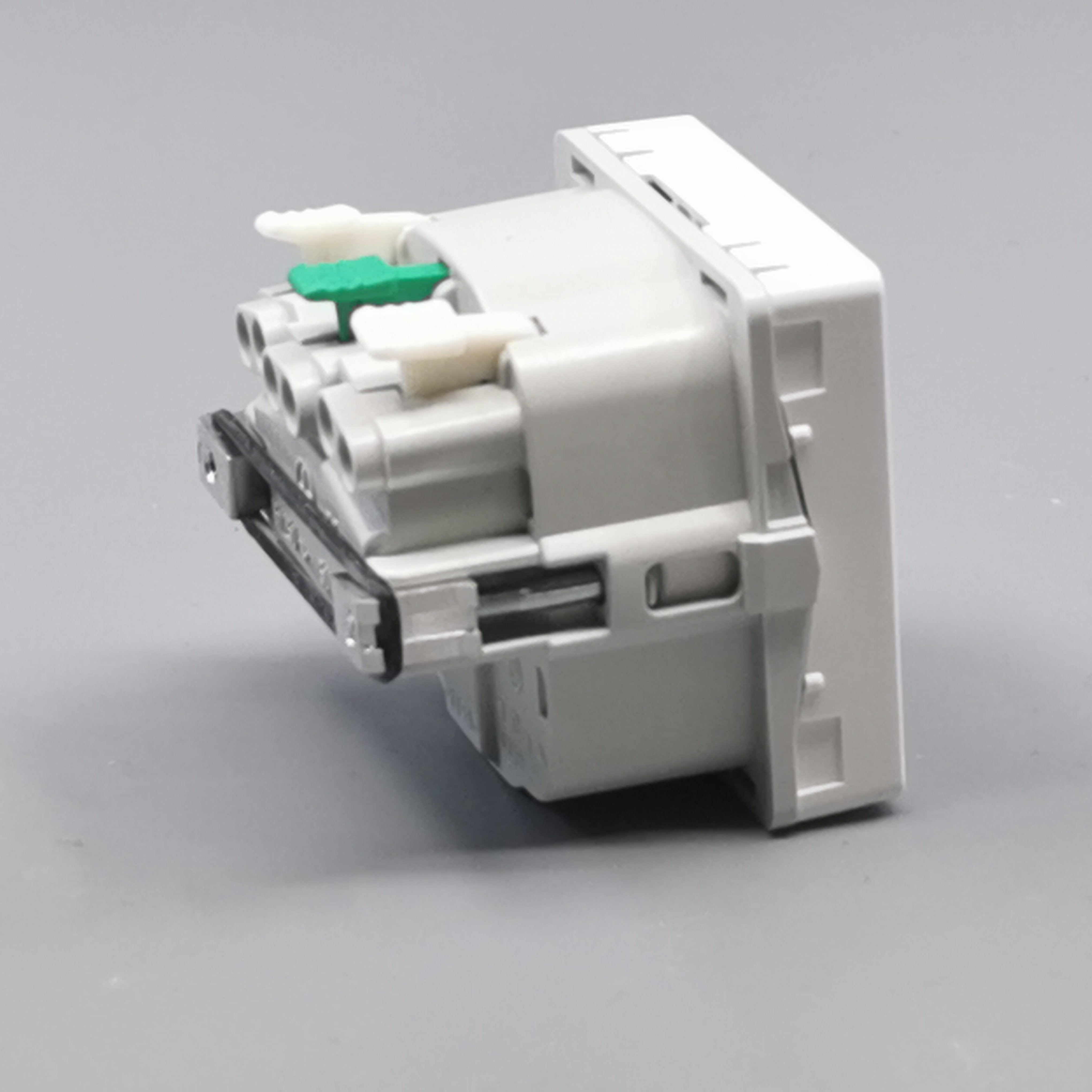 LK Fuga stikkontakt med sidejord 1m - hvid