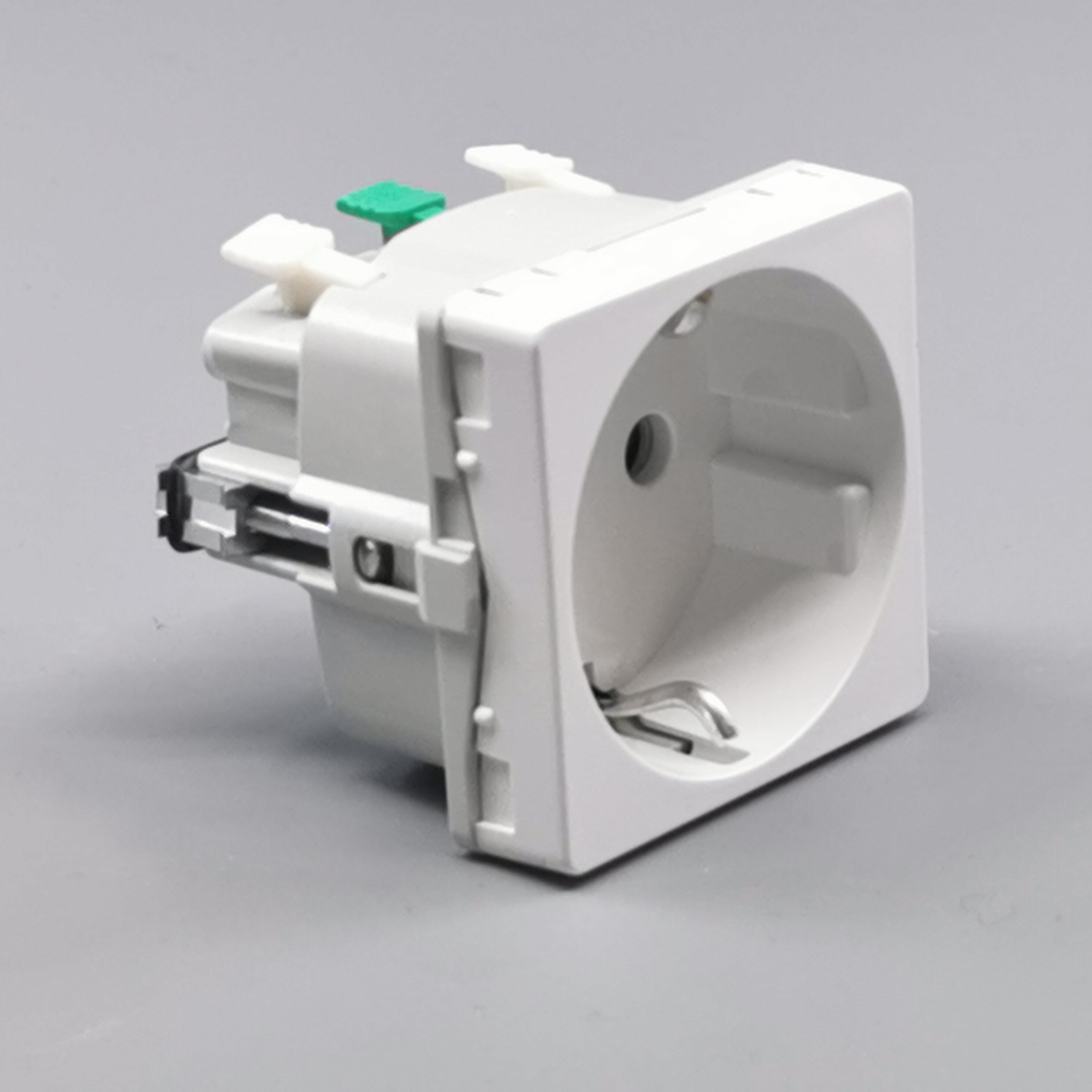 LK Fuga stikkontakt med sidejord 1m - hvid