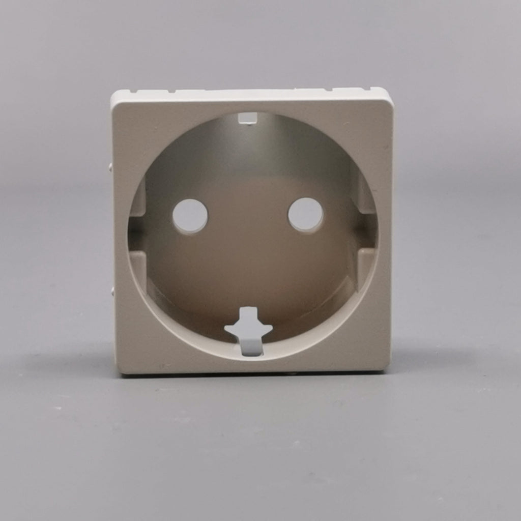 LK Fuga afdækning til 1m stikkontakt med sidejord - lysegrå