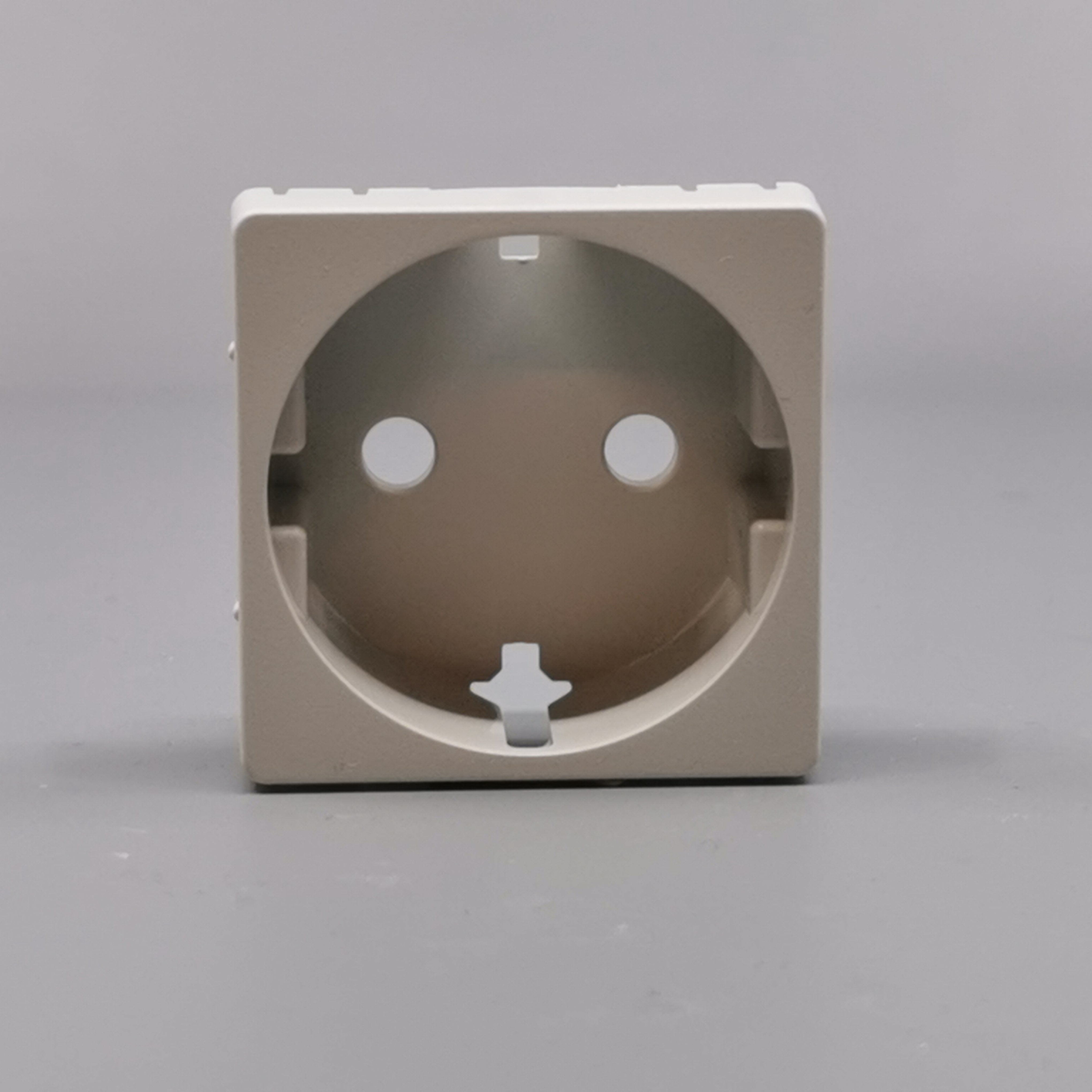 LK Fuga afdækning til 1m stikkontakt med sidejord - lysegrå