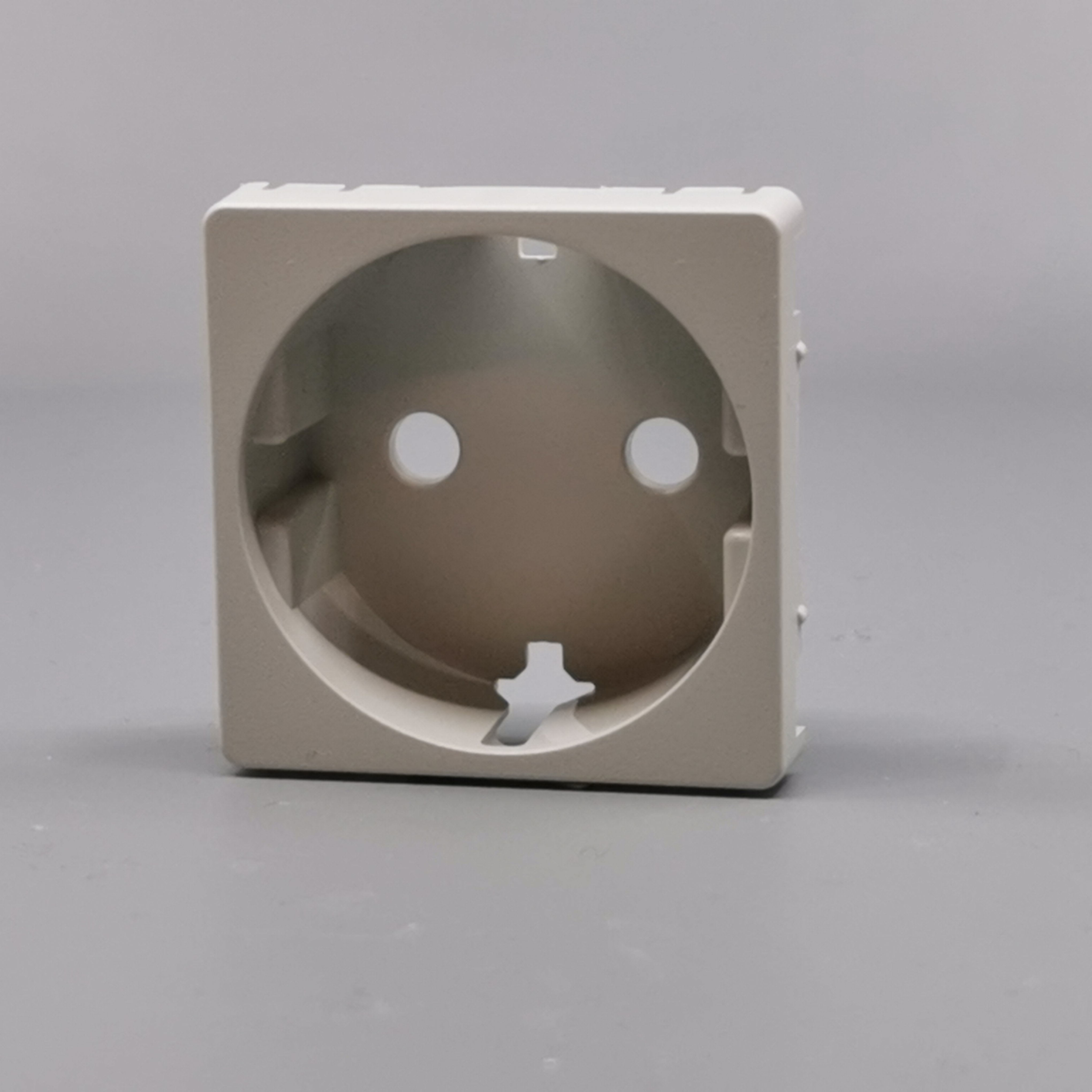 LK Fuga afdækning til 1m stikkontakt med sidejord - lysegrå