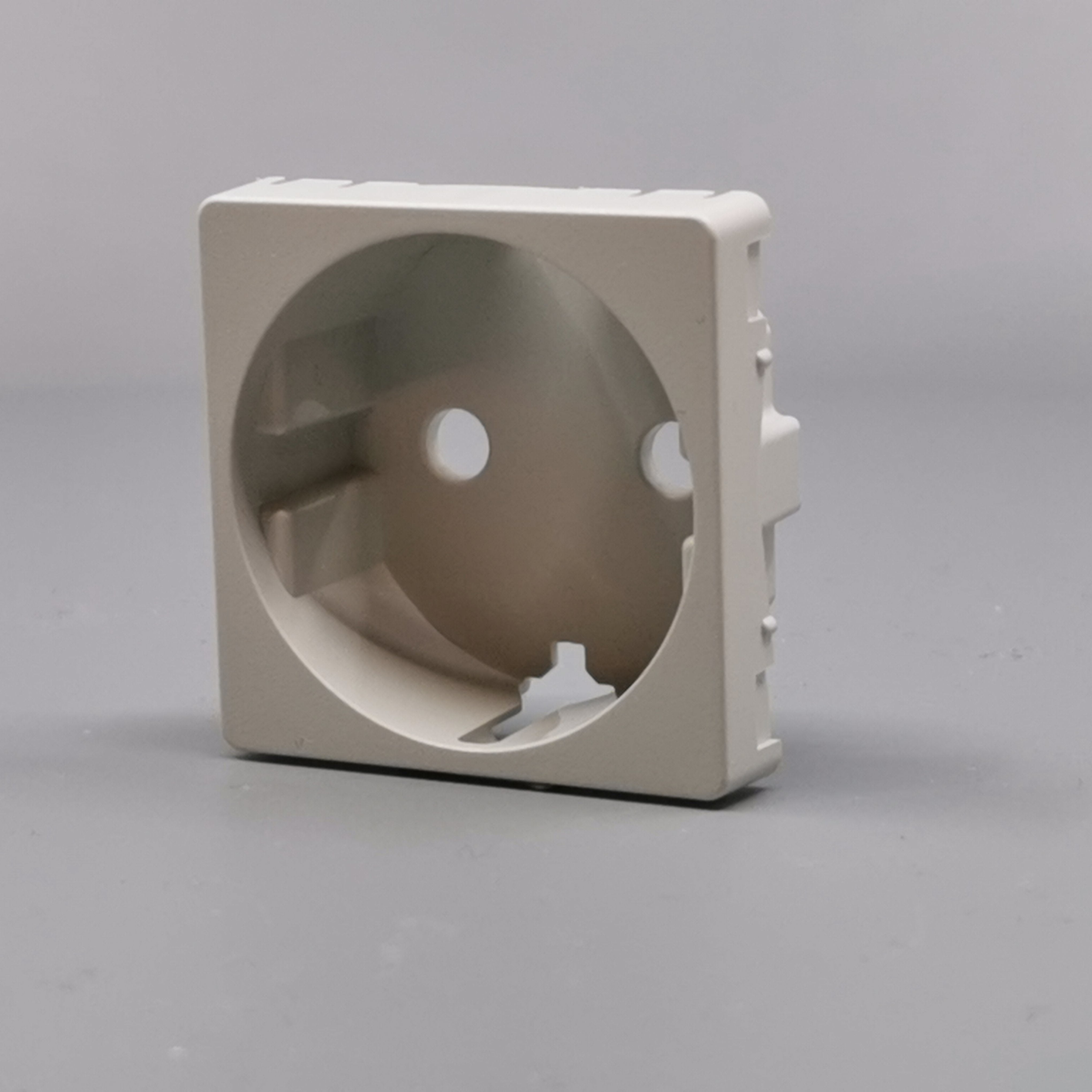 LK Fuga afdækning til 1m stikkontakt med sidejord - lysegrå