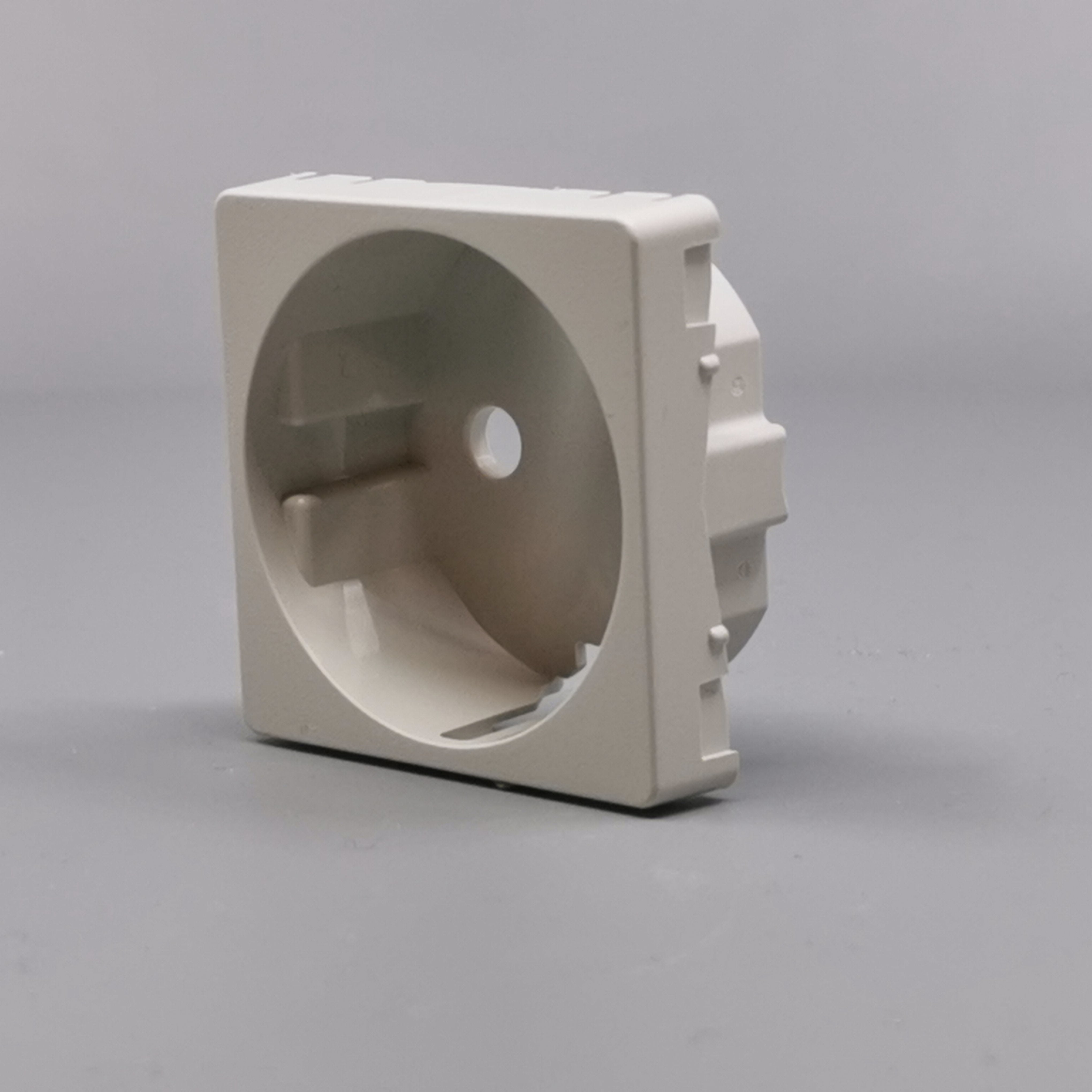 LK Fuga afdækning til 1m stikkontakt med sidejord - lysegrå