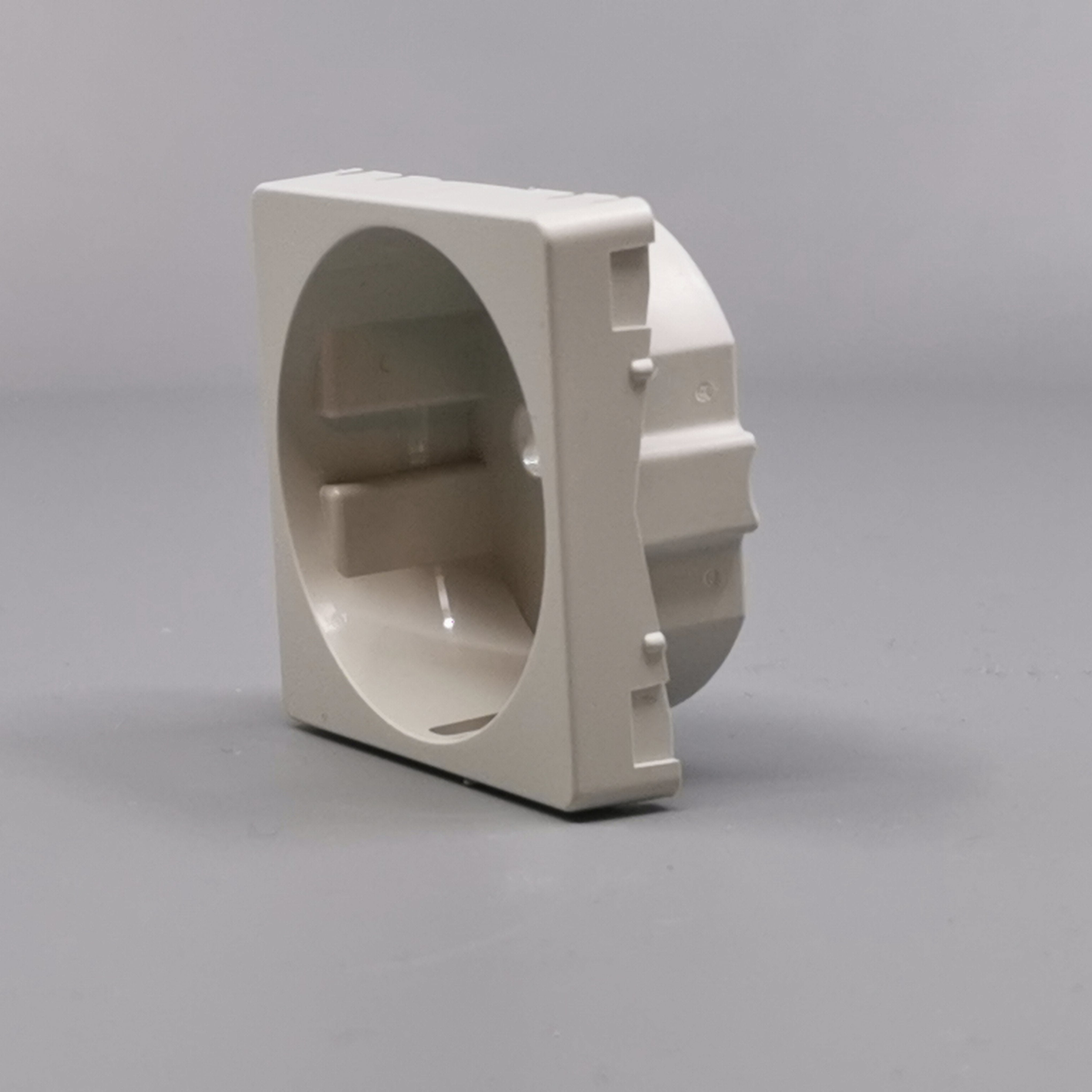 LK Fuga afdækning til 1m stikkontakt med sidejord - lysegrå