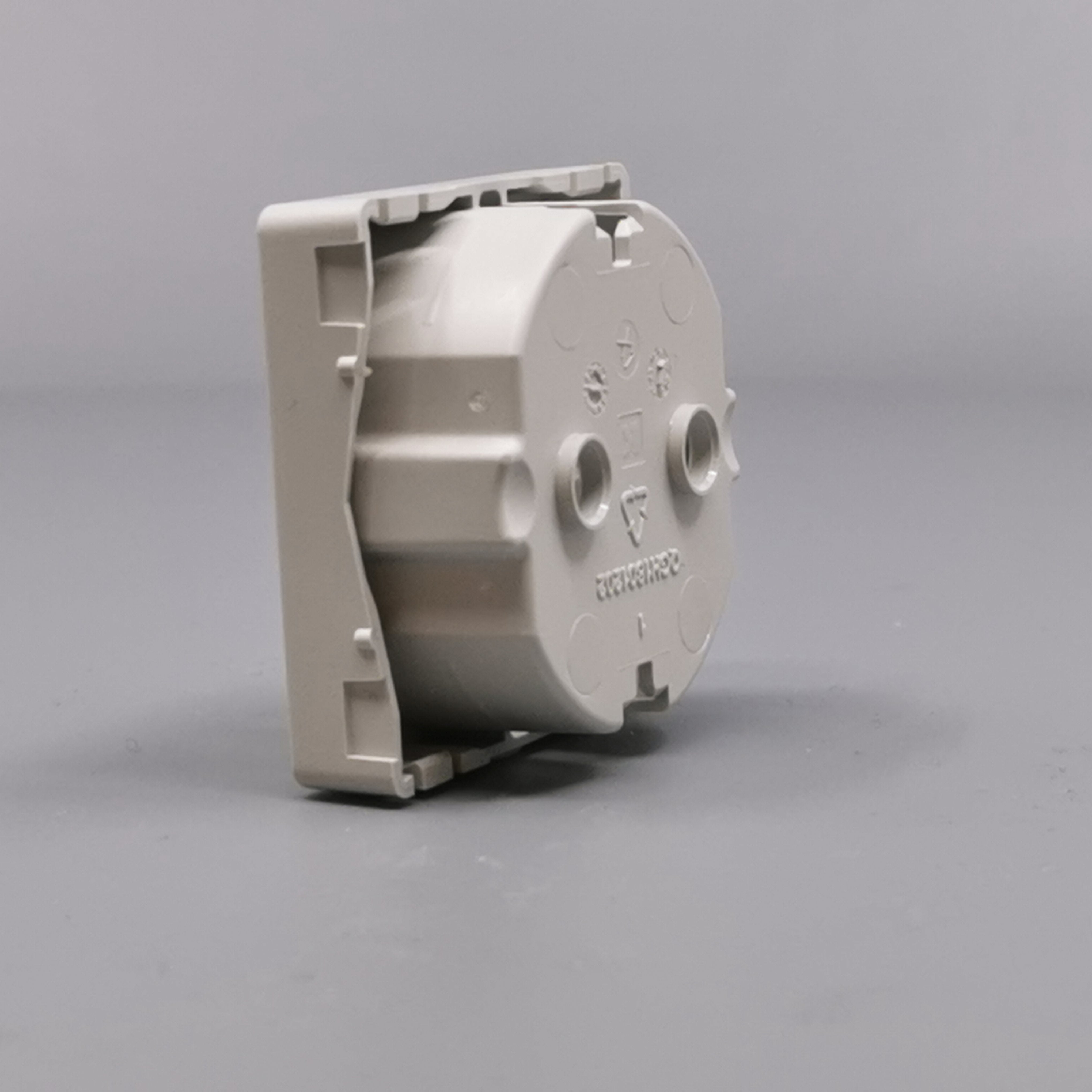 LK Fuga afdækning til 1m stikkontakt med sidejord - lysegrå