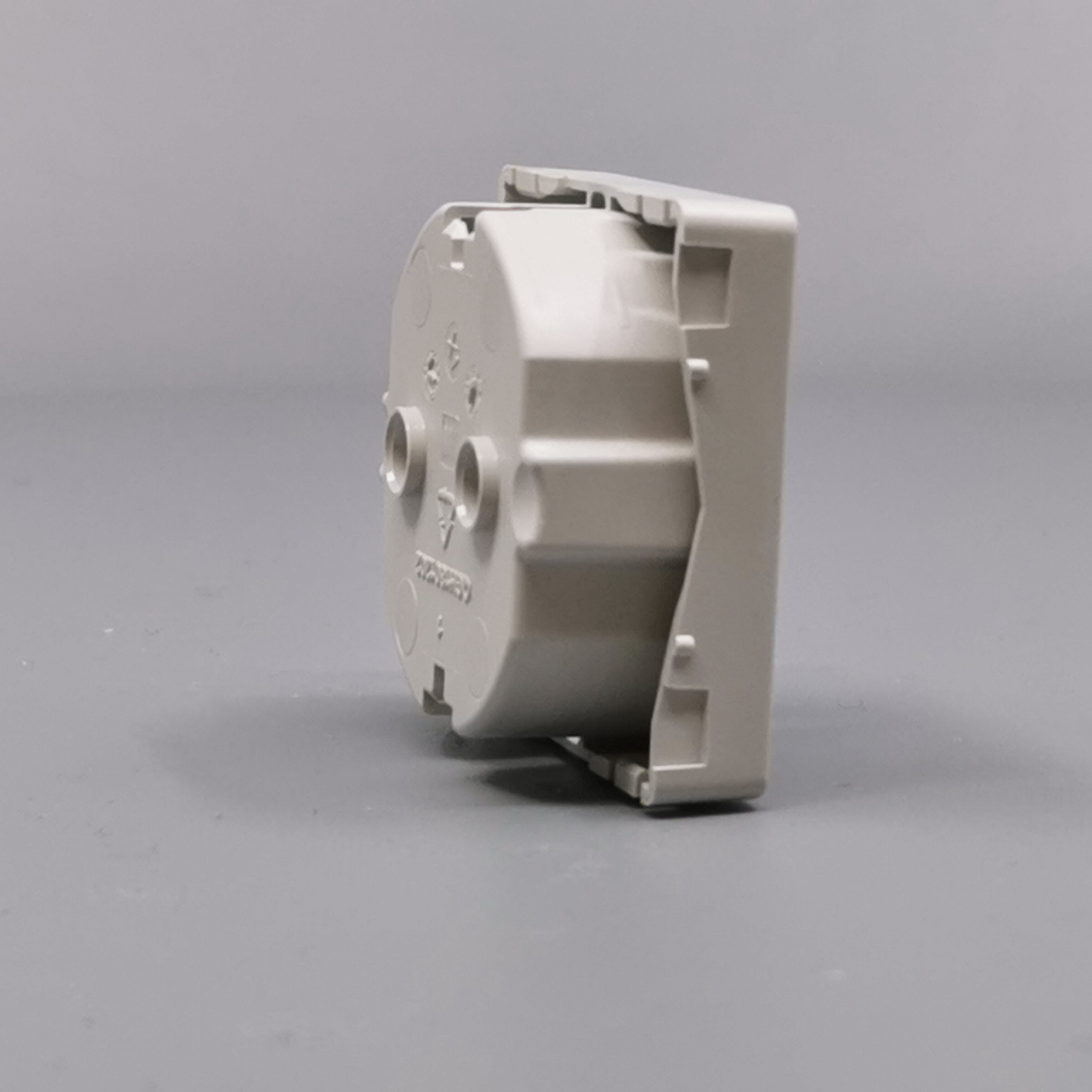 LK Fuga afdækning til 1m stikkontakt med sidejord - lysegrå