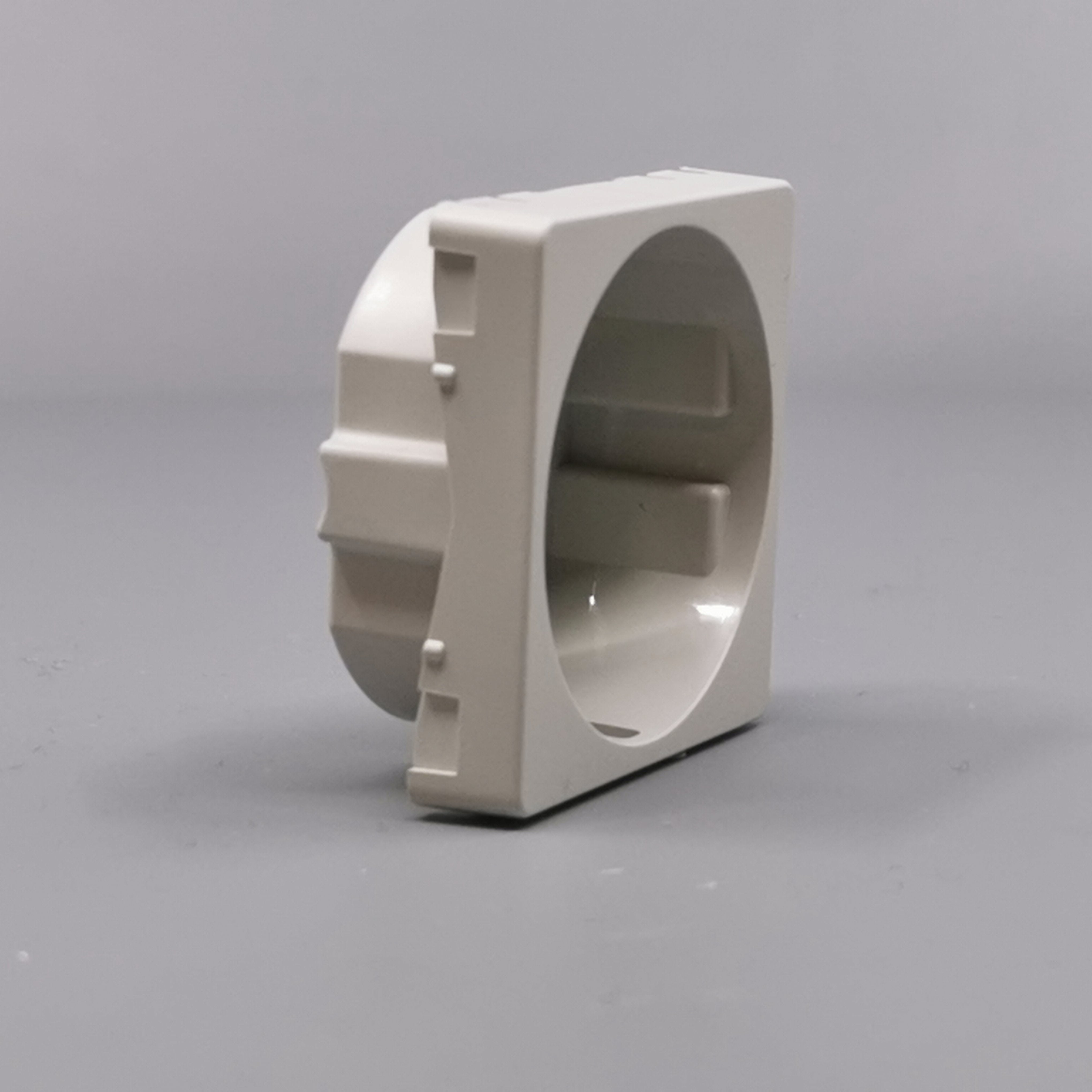 LK Fuga afdækning til 1m stikkontakt med sidejord - lysegrå