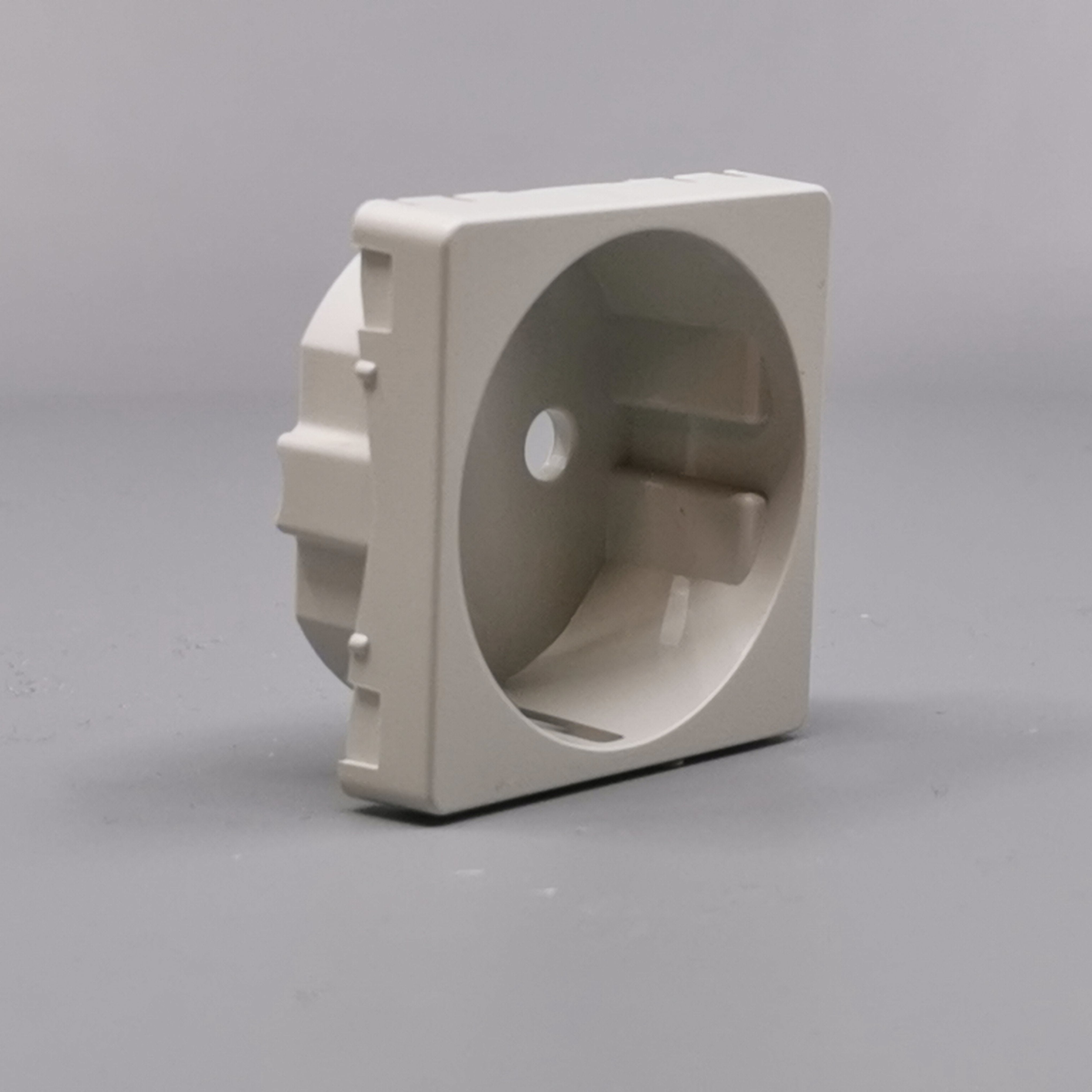 LK Fuga afdækning til 1m stikkontakt med sidejord - lysegrå