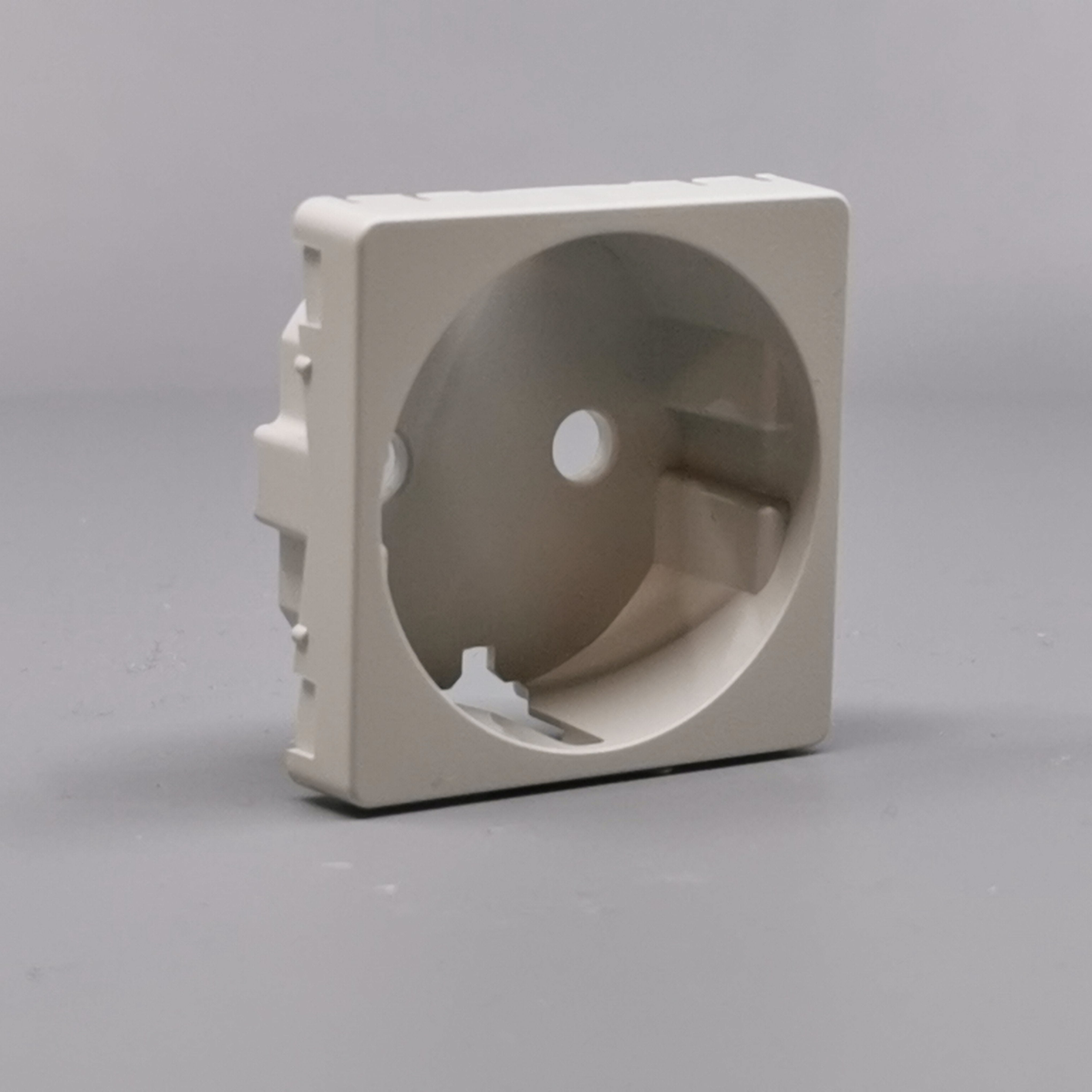 LK Fuga afdækning til 1m stikkontakt med sidejord - lysegrå