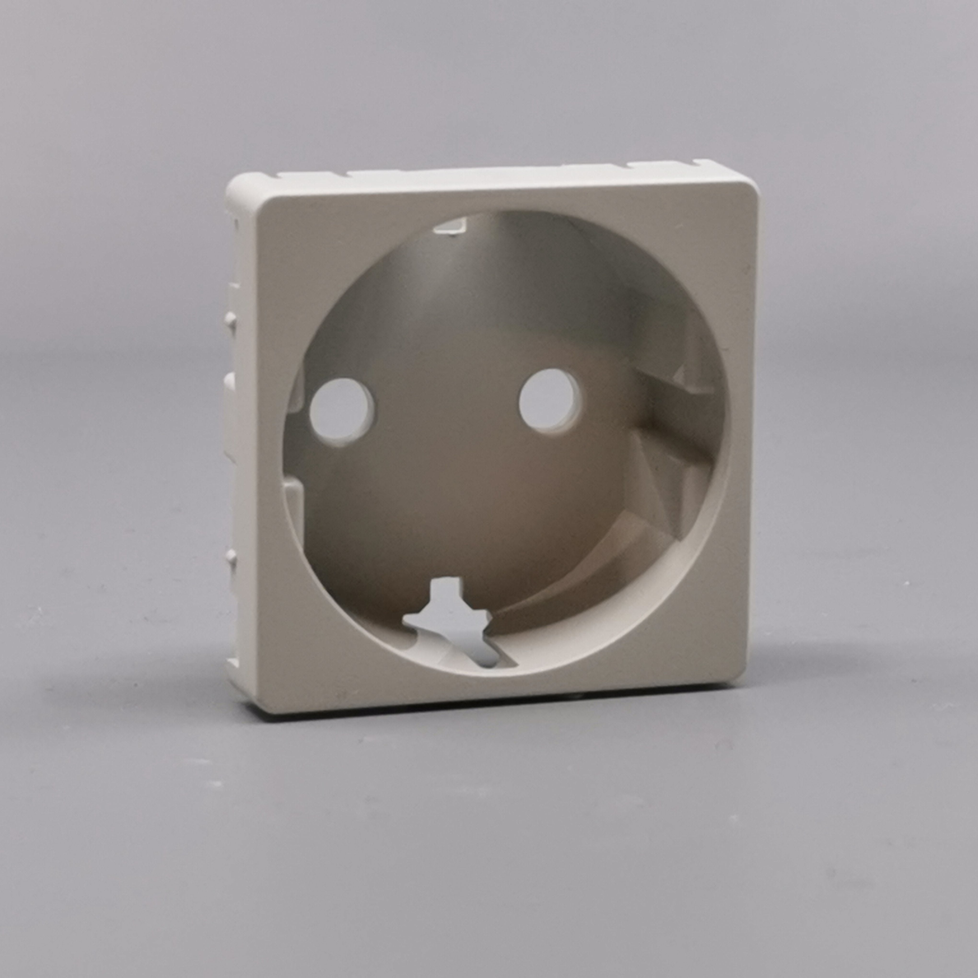 LK Fuga afdækning til 1m stikkontakt med sidejord - lysegrå