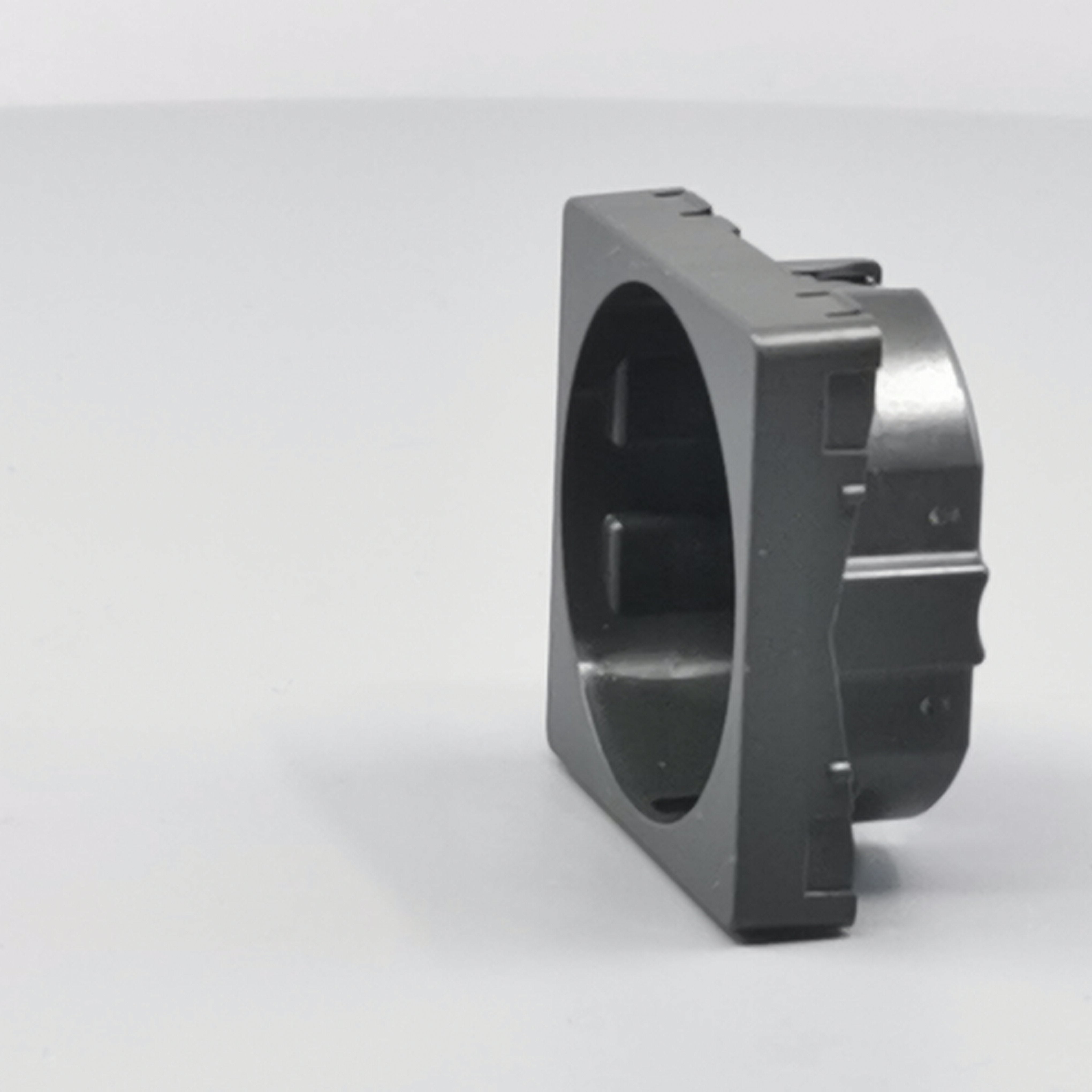 LK Fuga afdækning til 1m stikkontakt med sidejord - koksgrå